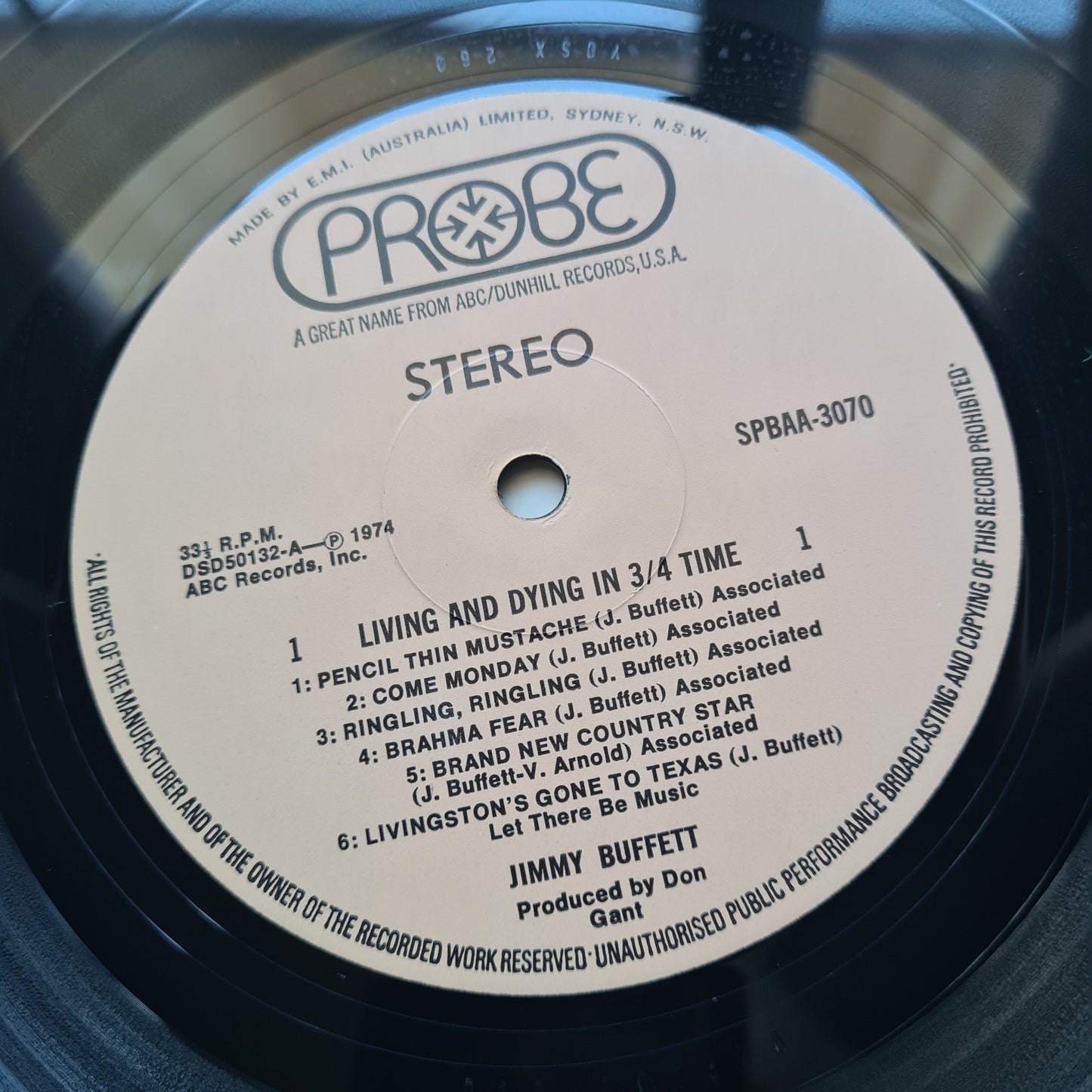 Jimmy Buffett – Living And Dying In 3/4 Time - 1974 - Vinyl Record LP (Gatefold) - Sound Hound Records