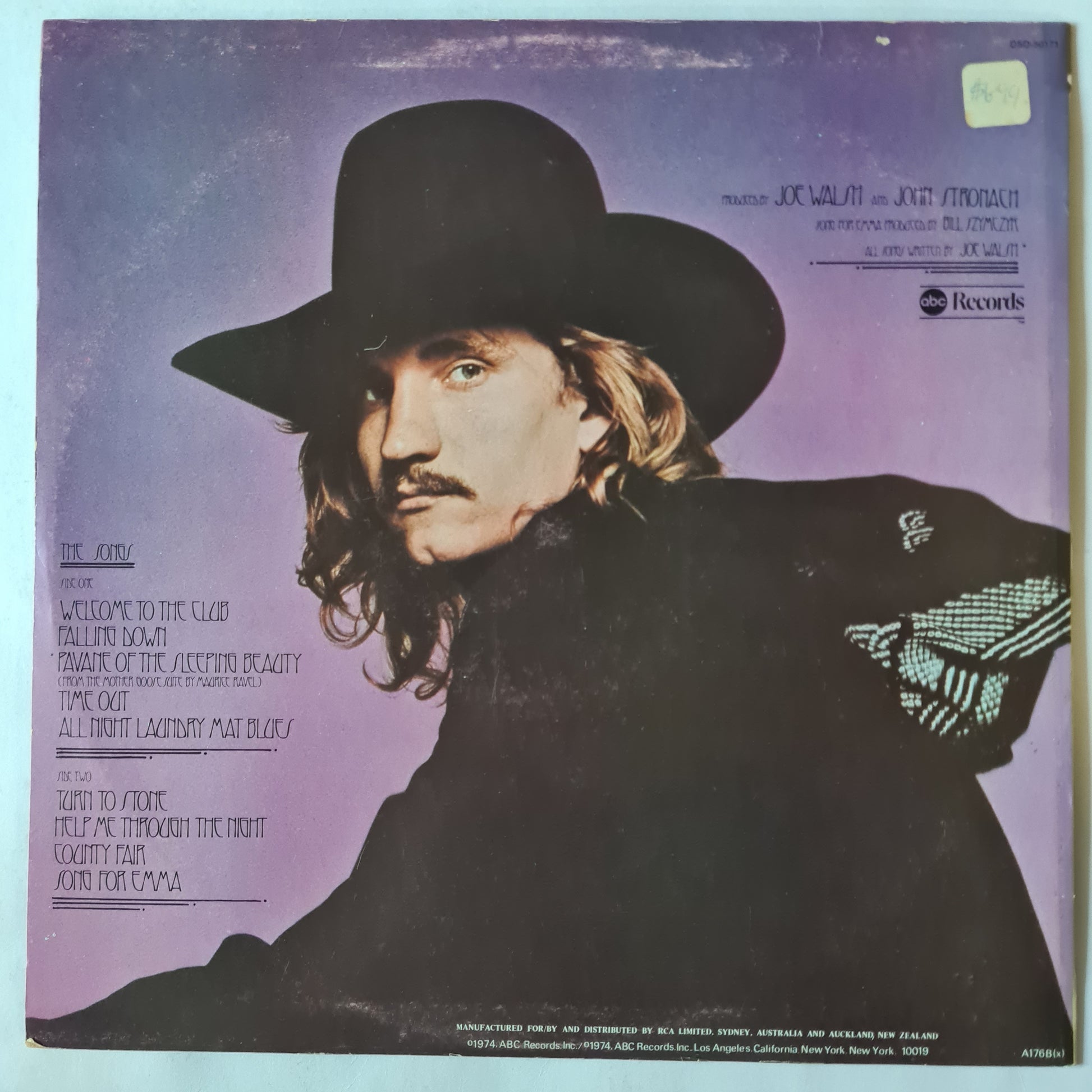 Joe Walsh (Eagles) – So What - 1974 - Vinyl Record LP - Sound Hound Records