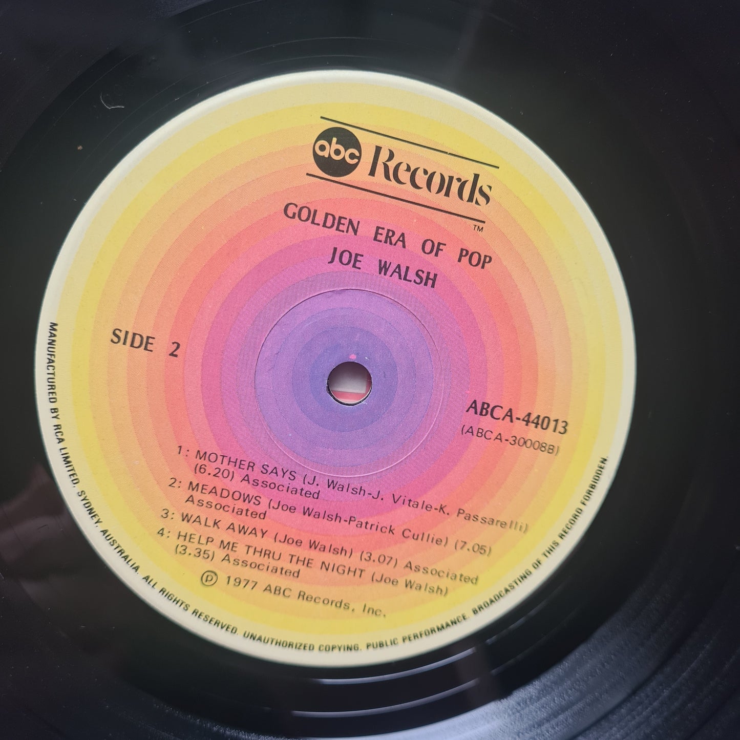 Joe Walsh (Eagles) – The Very Best Of Joe Walsh - 1977 - Vinyl Record LP (near mint) - Sound Hound Records