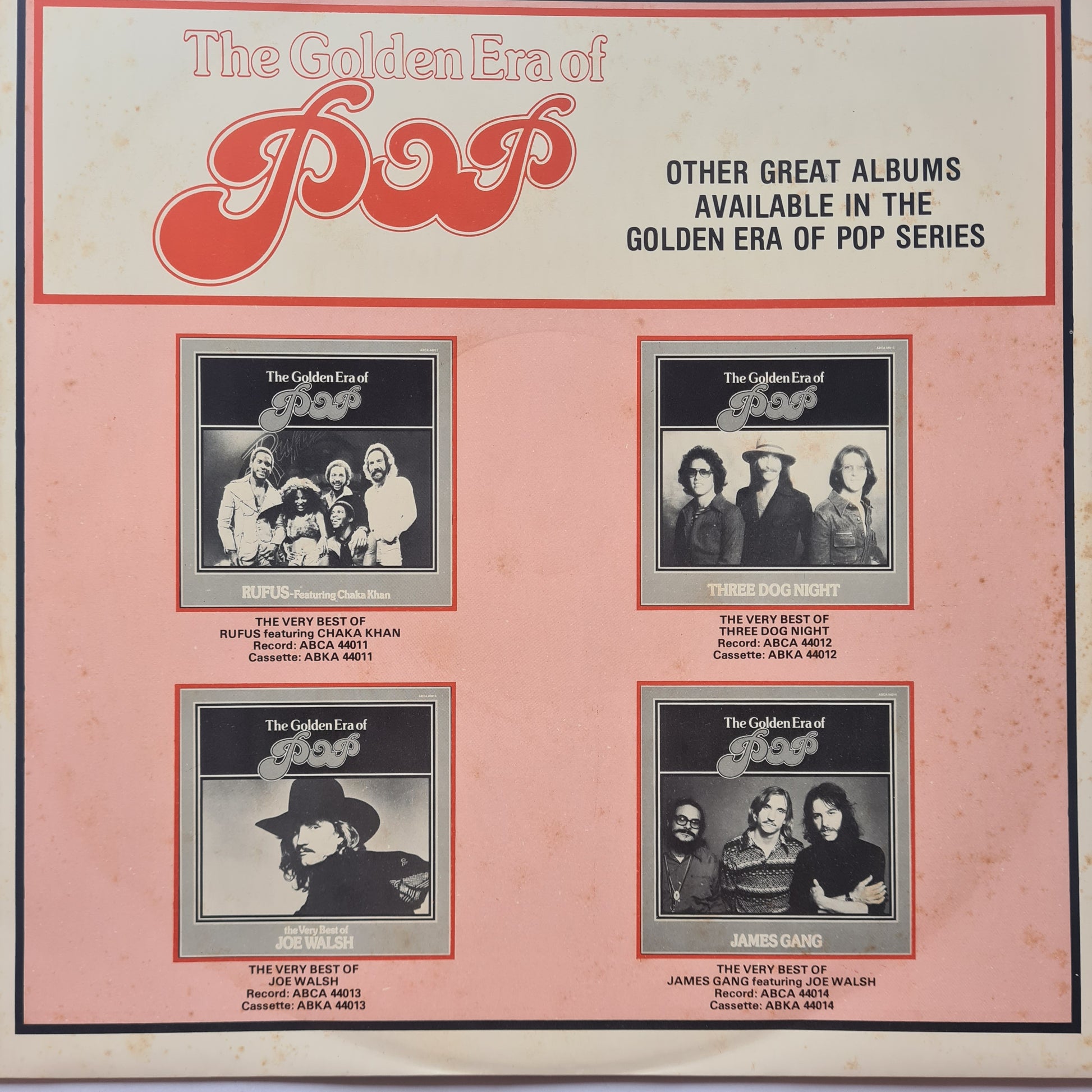 Joe Walsh (Eagles) – The Very Best Of Joe Walsh - 1977 - Vinyl Record LP (near mint) - Sound Hound Records