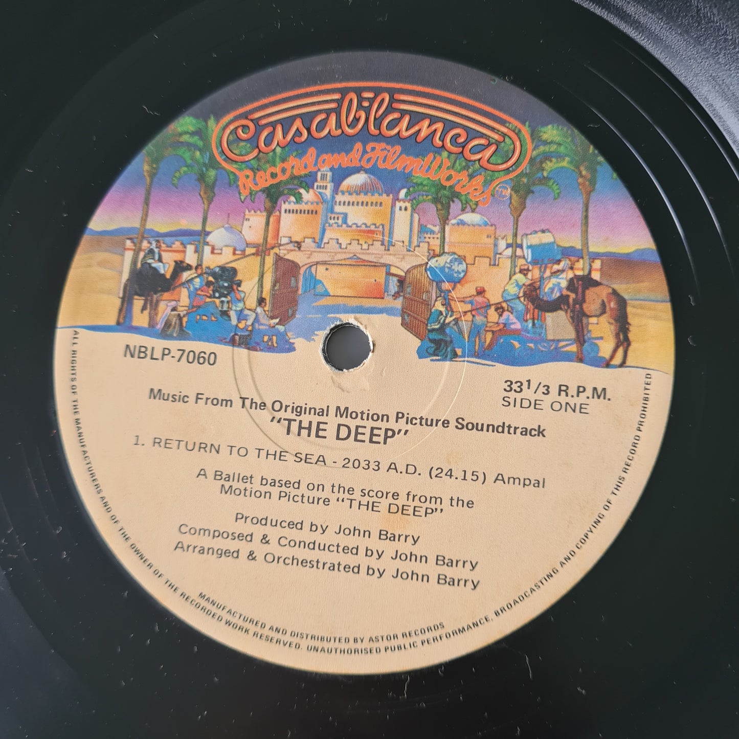 John Barry / Donna Summer – The Deep (Music From The Original Motion Picture Soundtrack) - 1977 - Vinyl Record LP - Sound Hound Records
