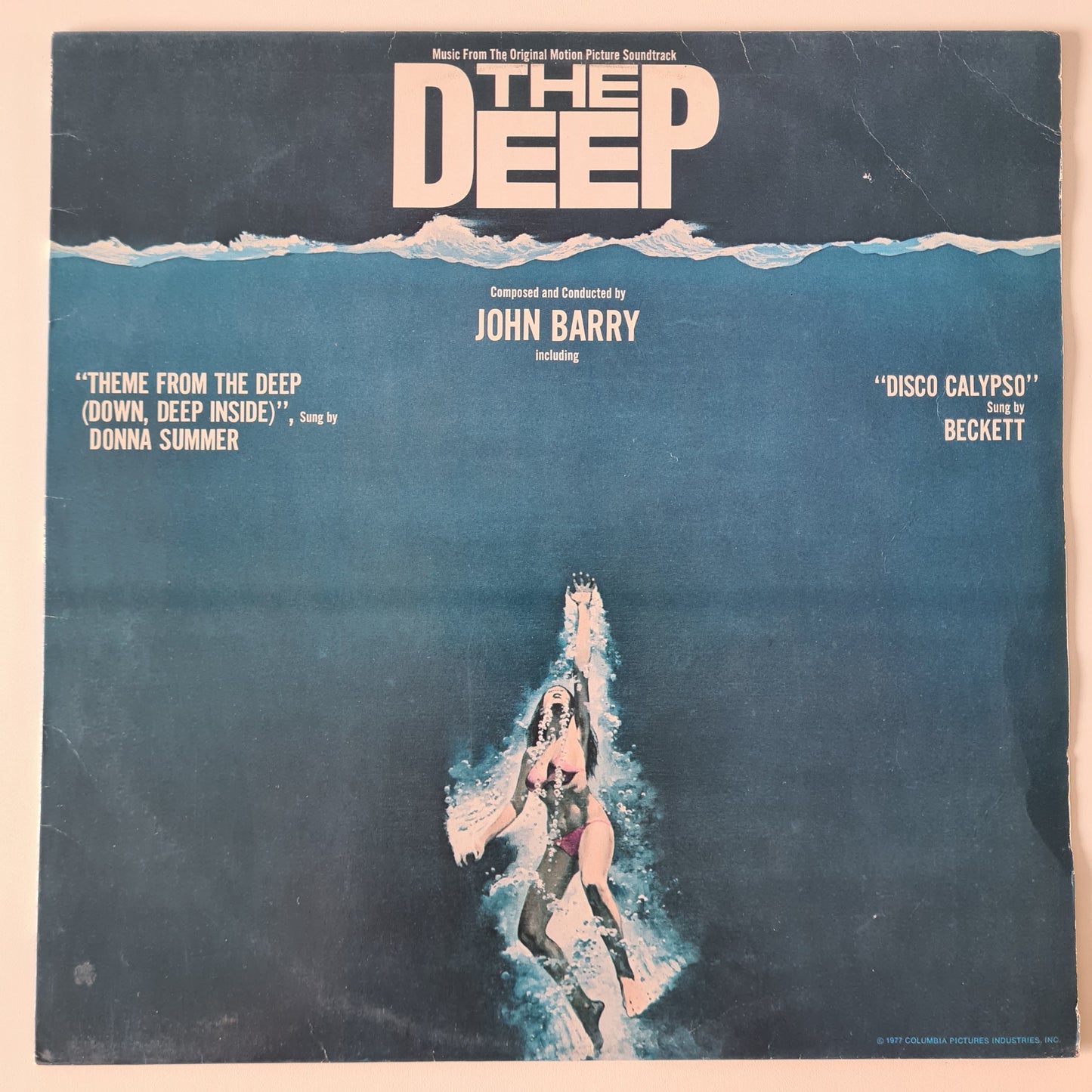 John Barry / Donna Summer – The Deep (Music From The Original Motion Picture Soundtrack) - 1977 - Vinyl Record LP - Sound Hound Records