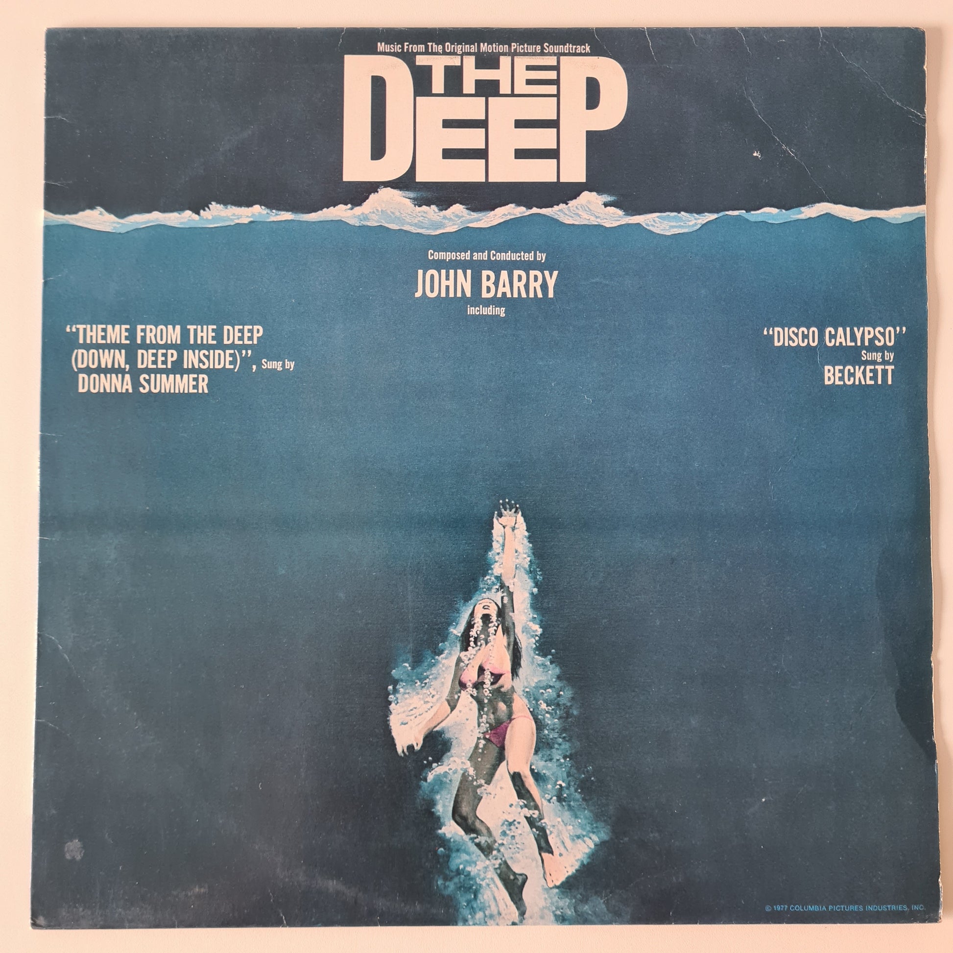 John Barry / Donna Summer – The Deep (Music From The Original Motion Picture Soundtrack) - 1977 - Vinyl Record LP - Sound Hound Records