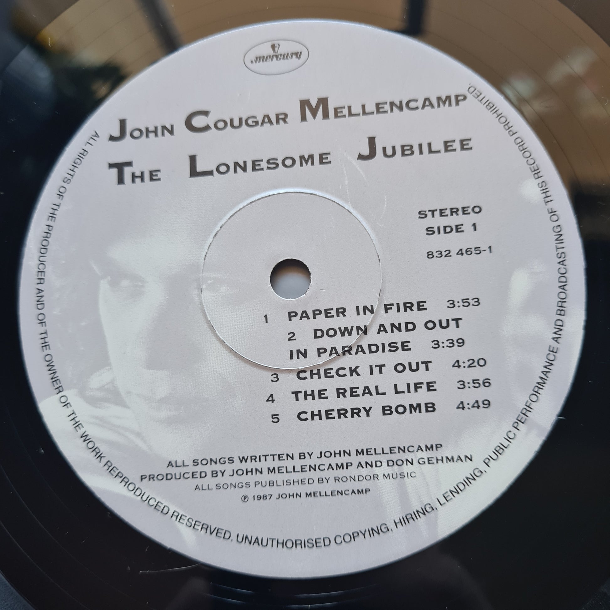 John Cougar Mellencamp – Lonesome Jubilee - 1987 - Vinyl Record LP - Sound Hound Records