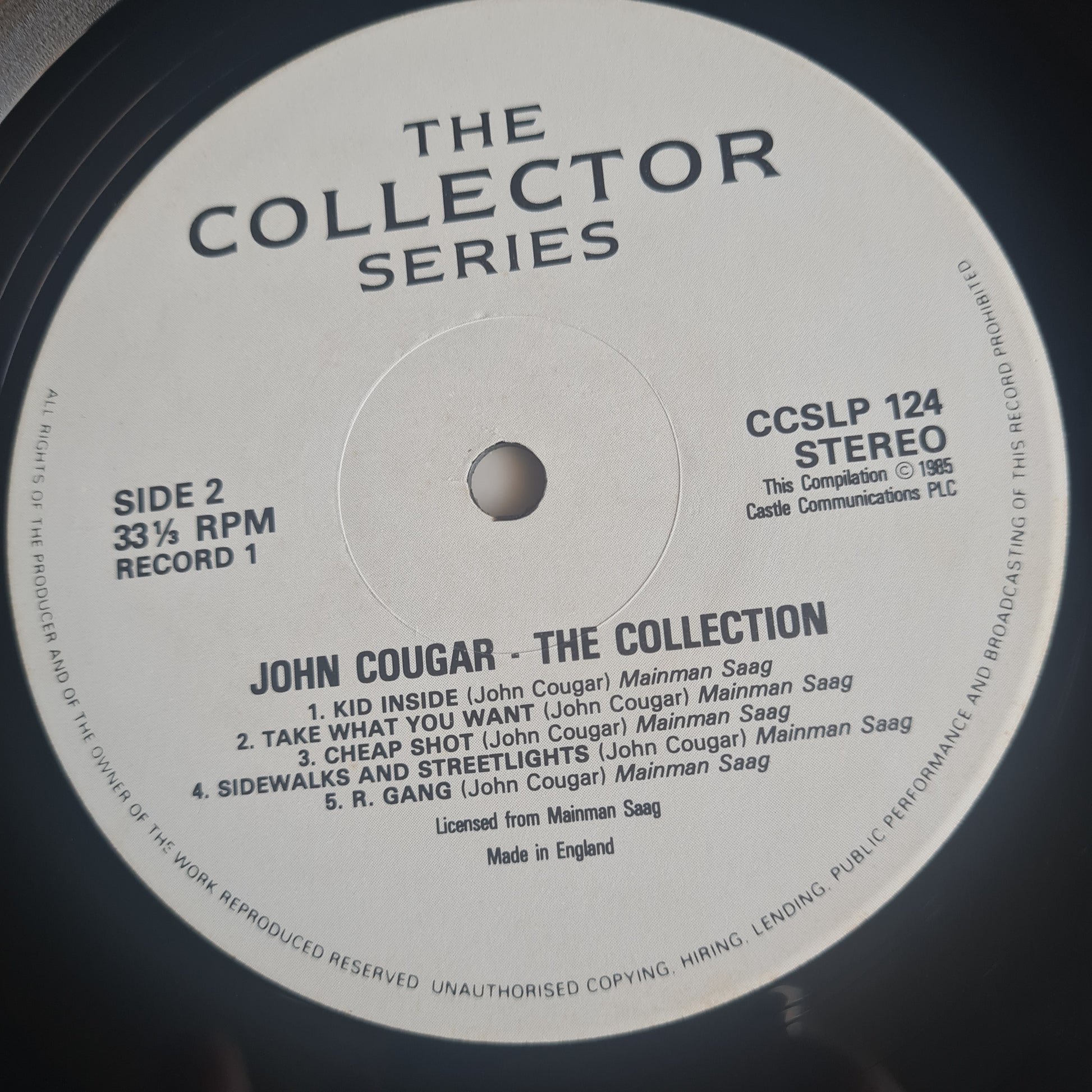 John Cougar – The Collection - 1985 - Vinyl Record 2LP - Sound Hound Records