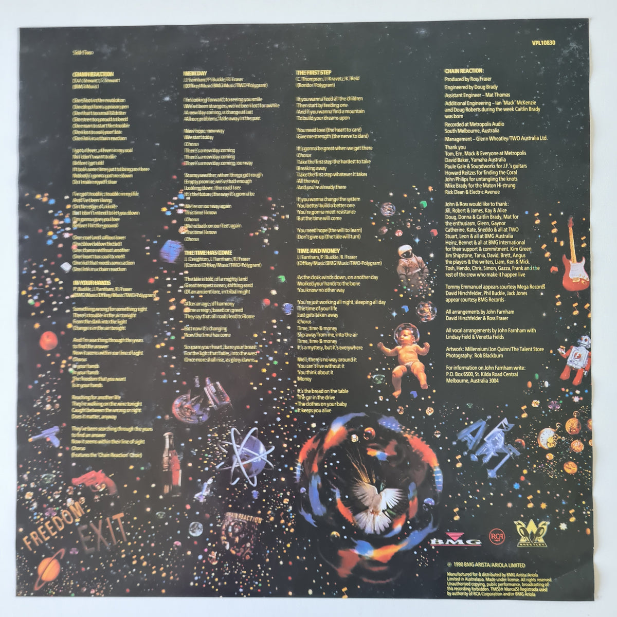 John Farnham – Chain Reaction - 1990 - Vinyl Record LP - Sound Hound Records