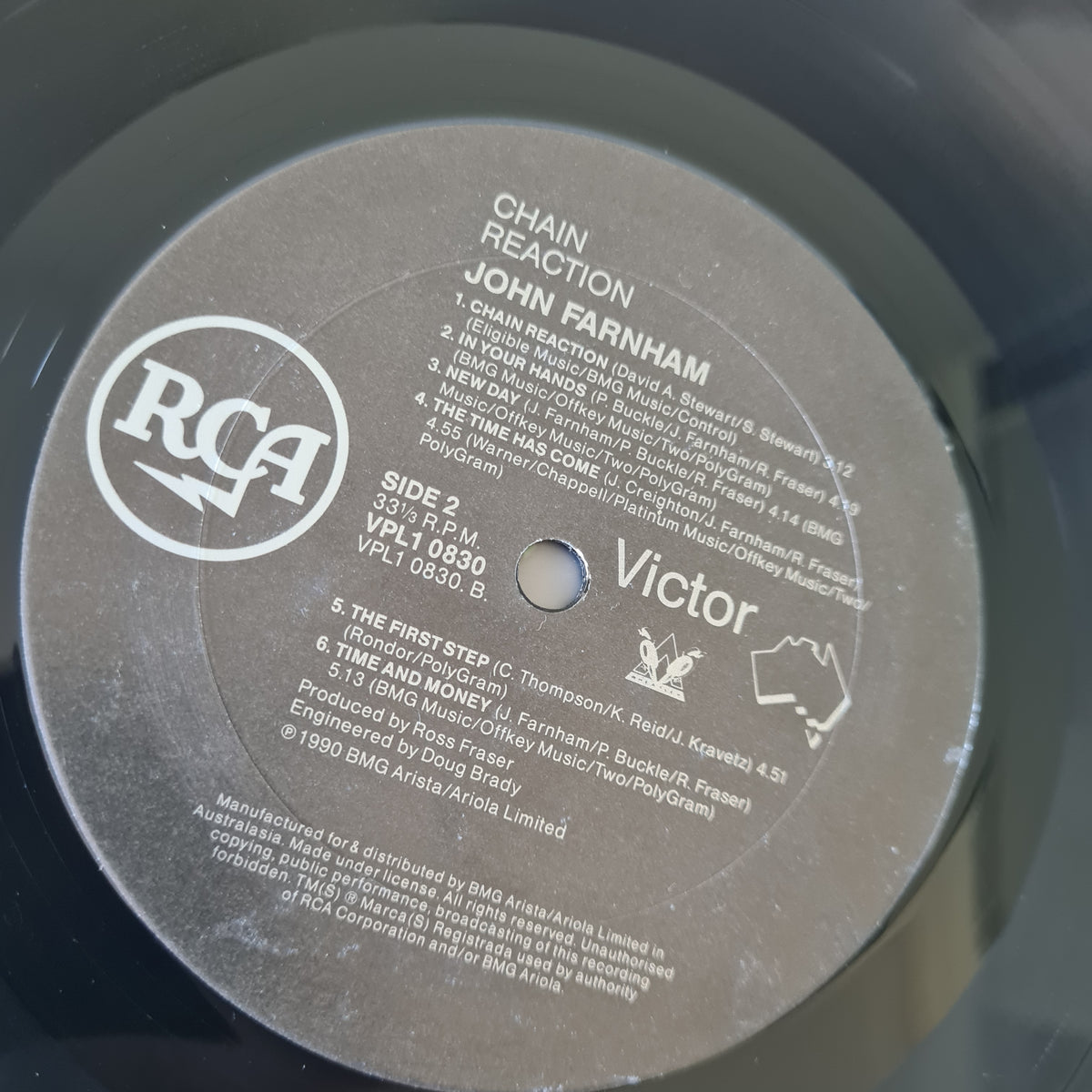 John Farnham – Chain Reaction - 1990 - Vinyl Record LP - Sound Hound Records