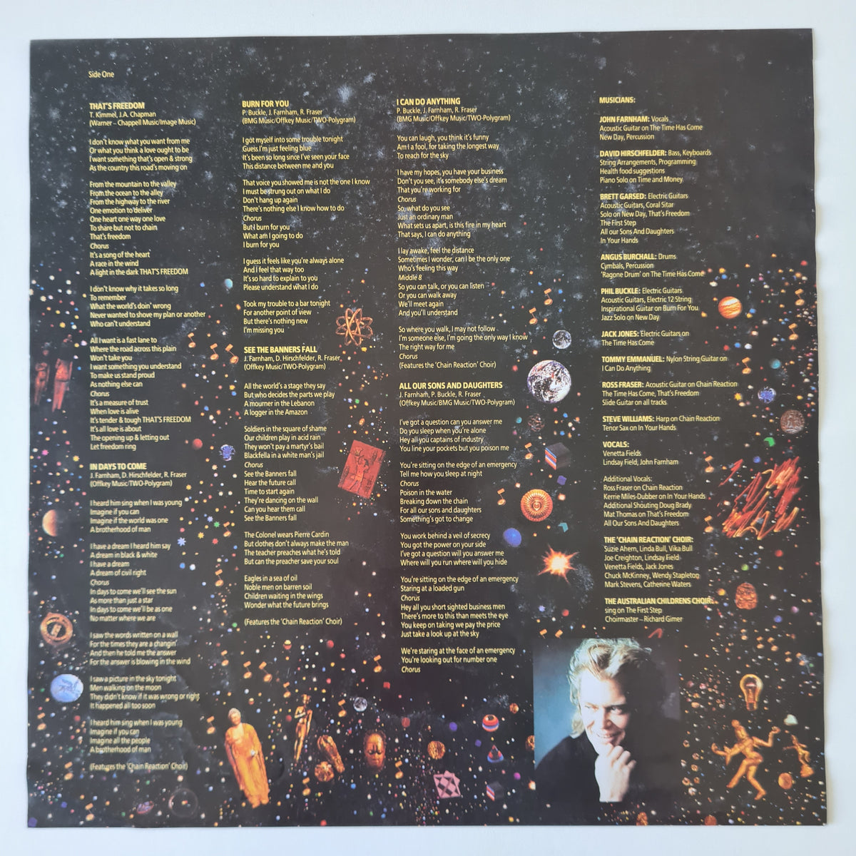 John Farnham – Chain Reaction - 1990 - Vinyl Record LP - Sound Hound Records