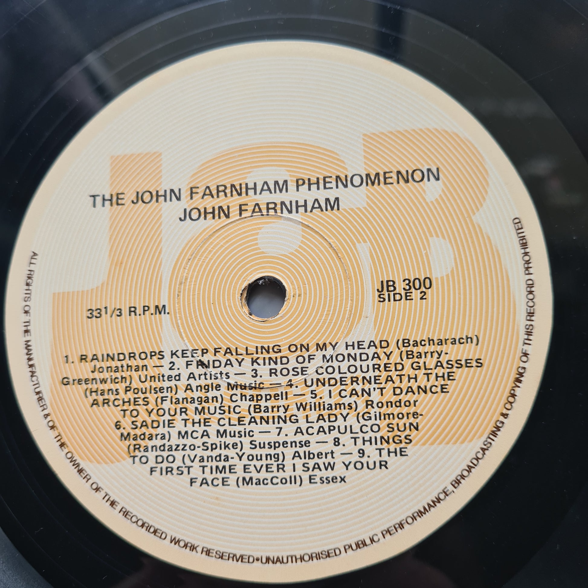John Farnham – The John Farnham Phenomenon (18 Farnham Classics) - 1987 - Vinyl Record LP - Sound Hound Records