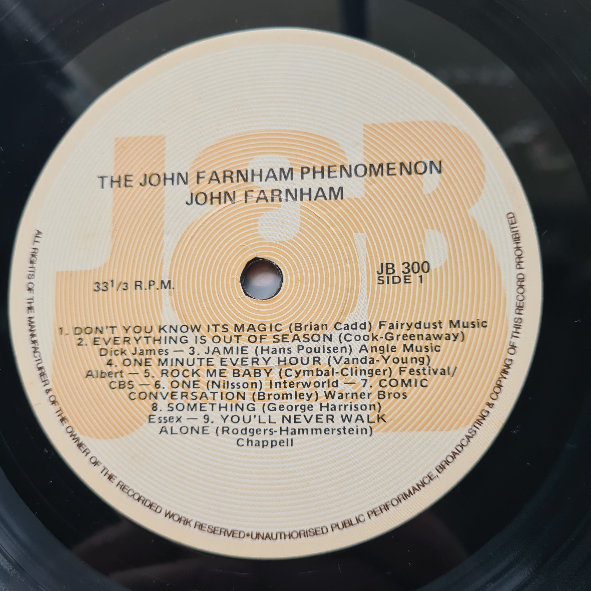 John Farnham – The John Farnham Phenomenon (18 Farnham Classics) - 1987 - Vinyl Record LP - Sound Hound Records