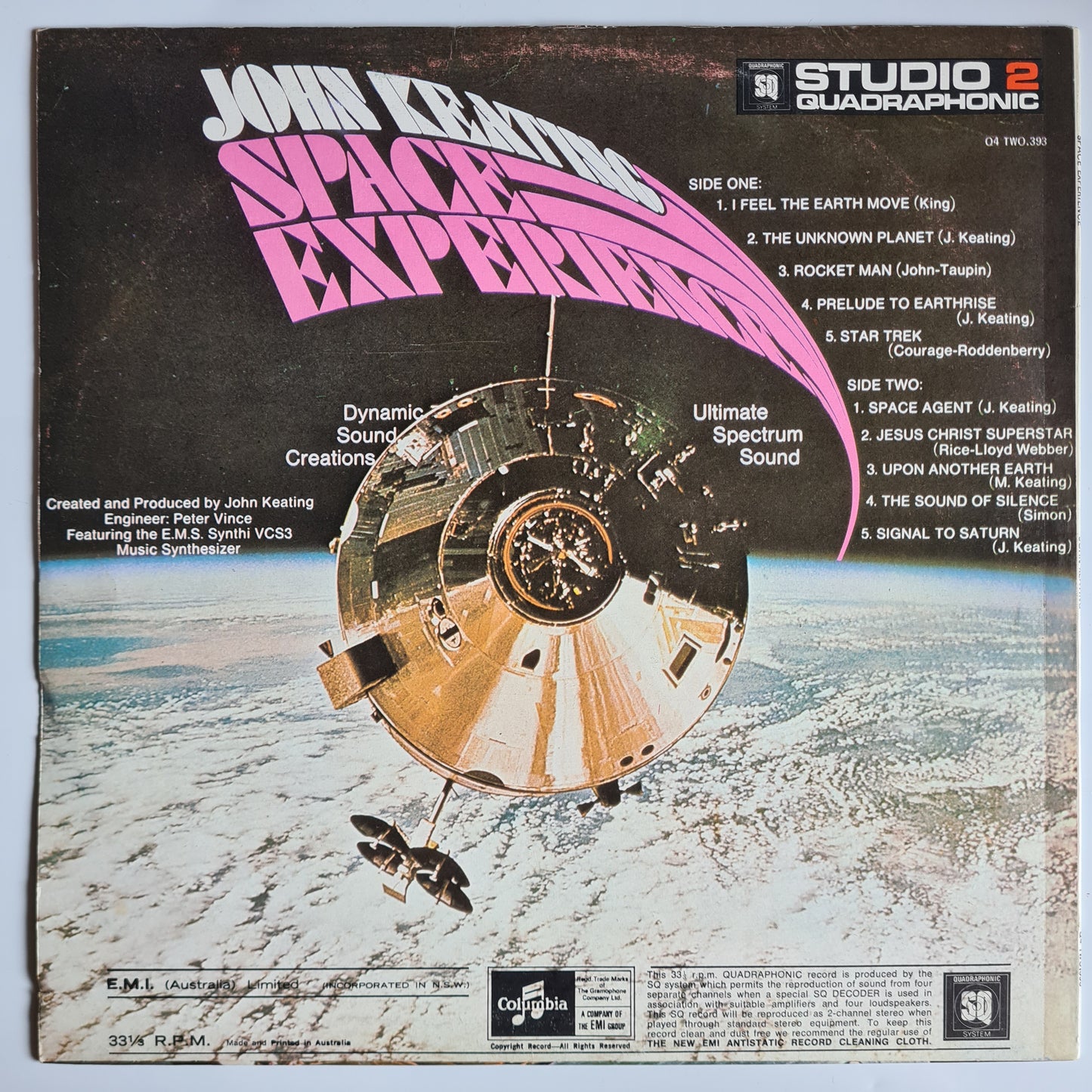John Keating – Space Experience - 1972 - Vinyl Record LP (Quadraphonic) - Sound Hound Records
