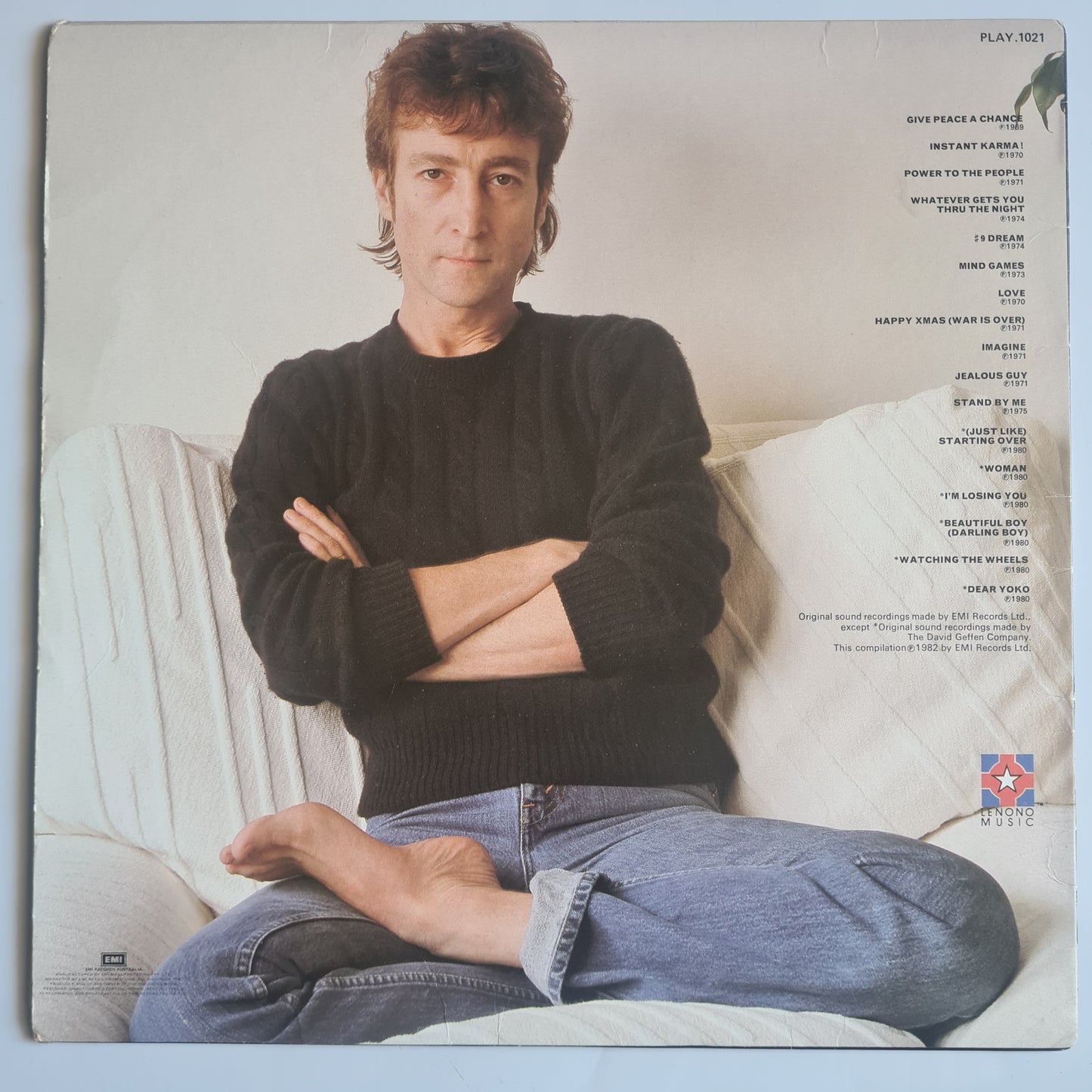John Lennon (The Beatles) – The John Lennon Collection - 1982 - Vinyl Record LP - Sound Hound Records