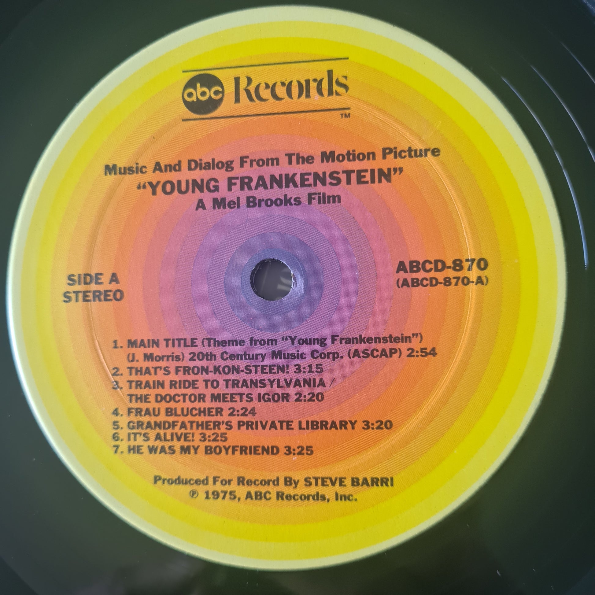 John Morris – Dialogue & Music From Original Soundtrack Of "Young Frankenstein" - 1975 (USA 1st Terre Haute Pressing) - Vinyl Record LP - Sound Hound Records