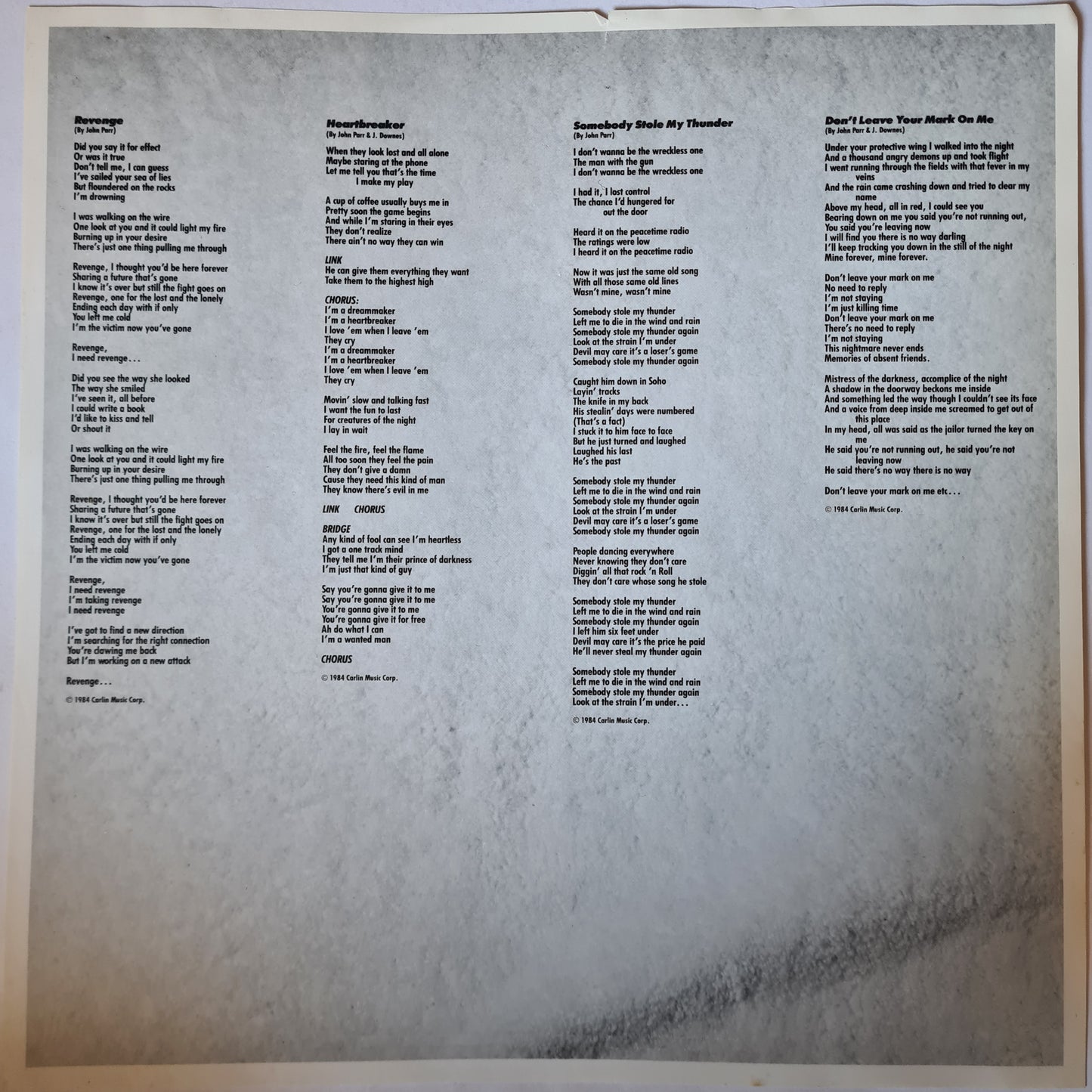 John Parr – John Parr (St. Elmos Fire) - 1985 - Vinyl Record LP - Sound Hound Records