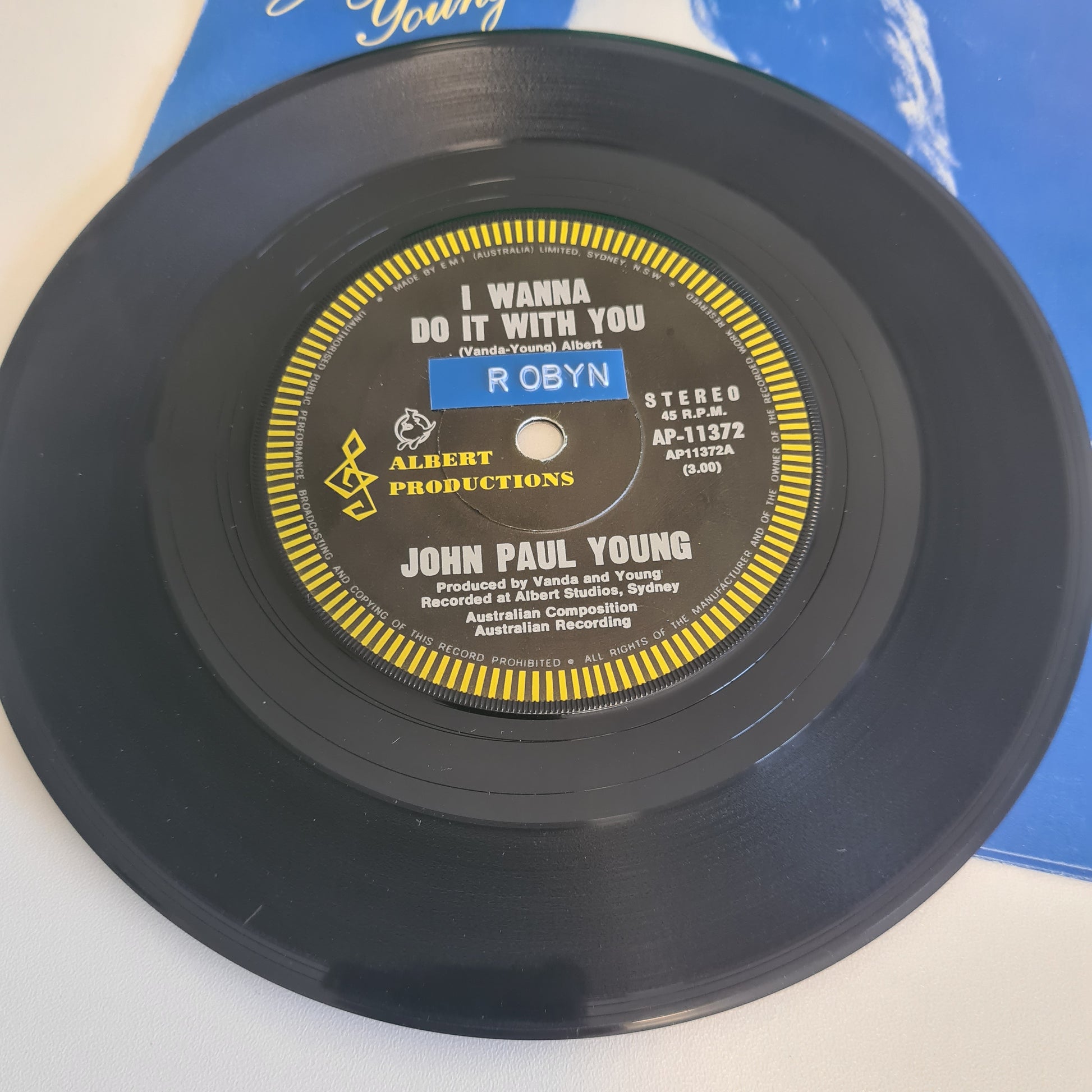 John Paul Young – I Wanna Do It With You - 1977 - Vinyl Record 7" Single - 45 RPM - Sound Hound Records
