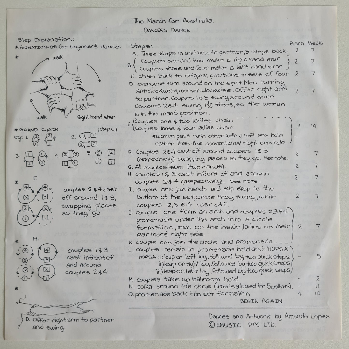 John Williamson – The March For Australia A New Beginning - 1987 - Vinyl Record 12" Maxi Single - Sound Hound Records