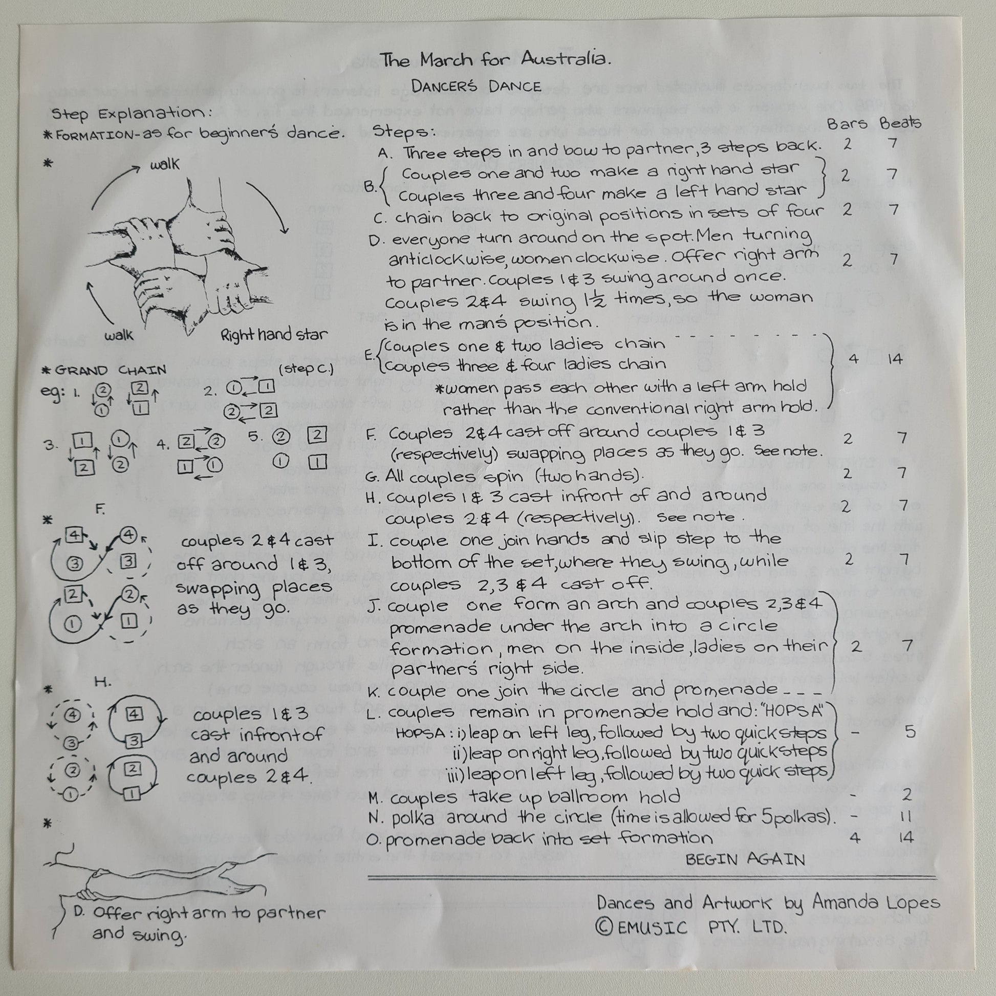 John Williamson – The March For Australia A New Beginning - 1987 - Vinyl Record 12" Maxi Single - Sound Hound Records