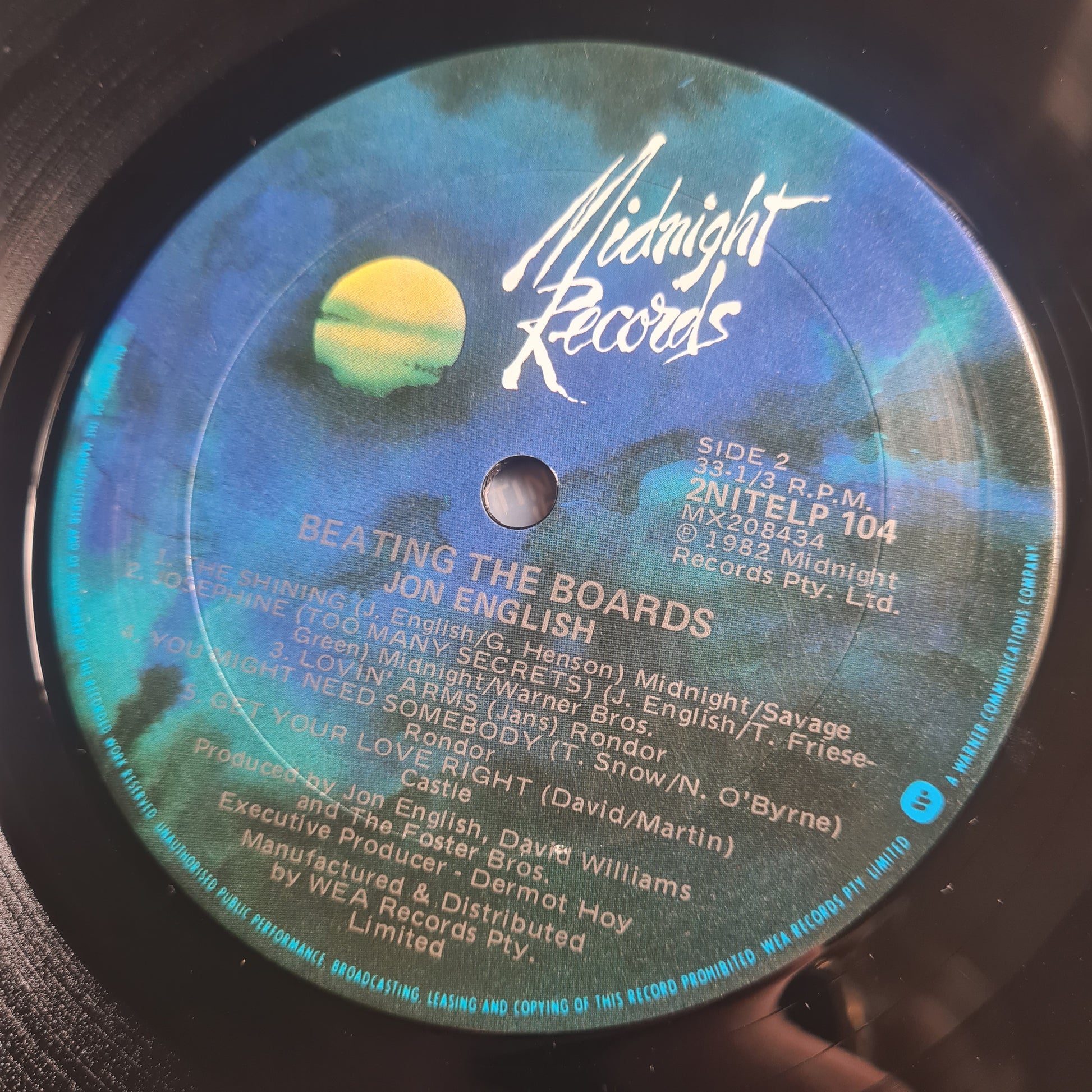 Jon English – Beating The Boards (Live) - 1983 (2 LP Gatefold) - Vinyl Record (EX) - Sound Hound Records