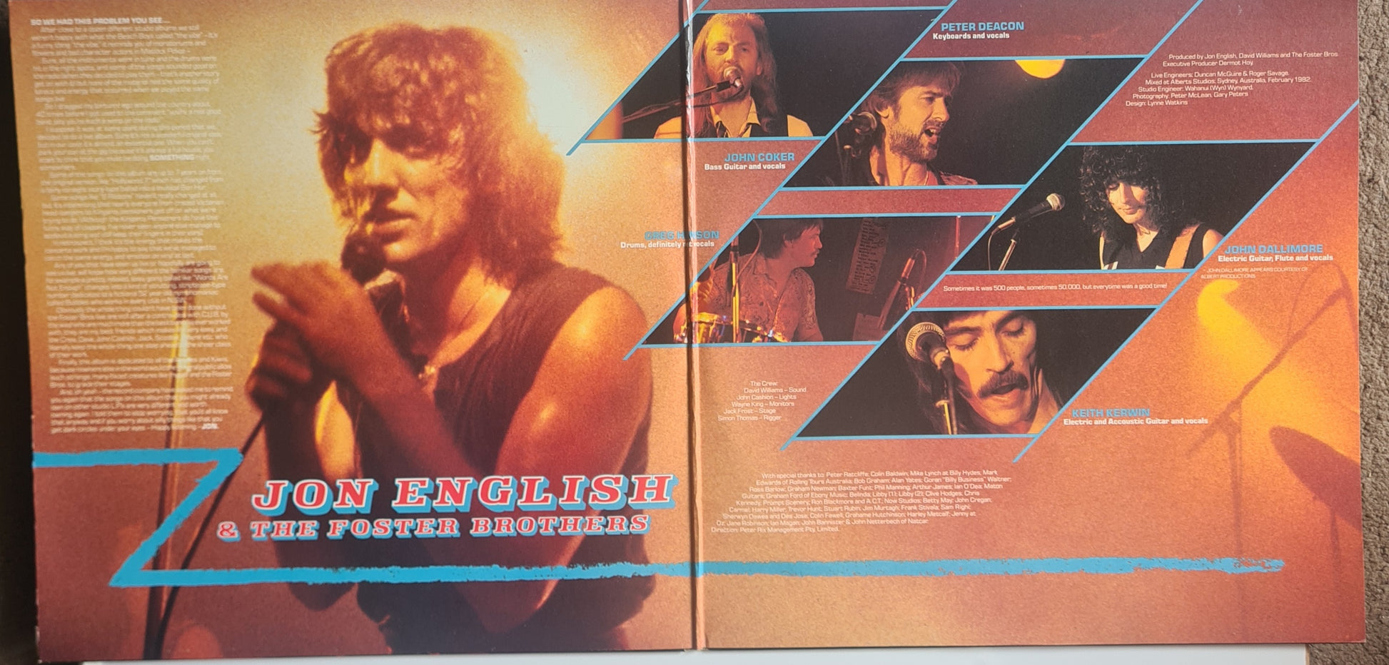 Jon English – Beating The Boards (Live) - 1983 (2 LP Gatefold) - Vinyl Record (EX) - Sound Hound Records