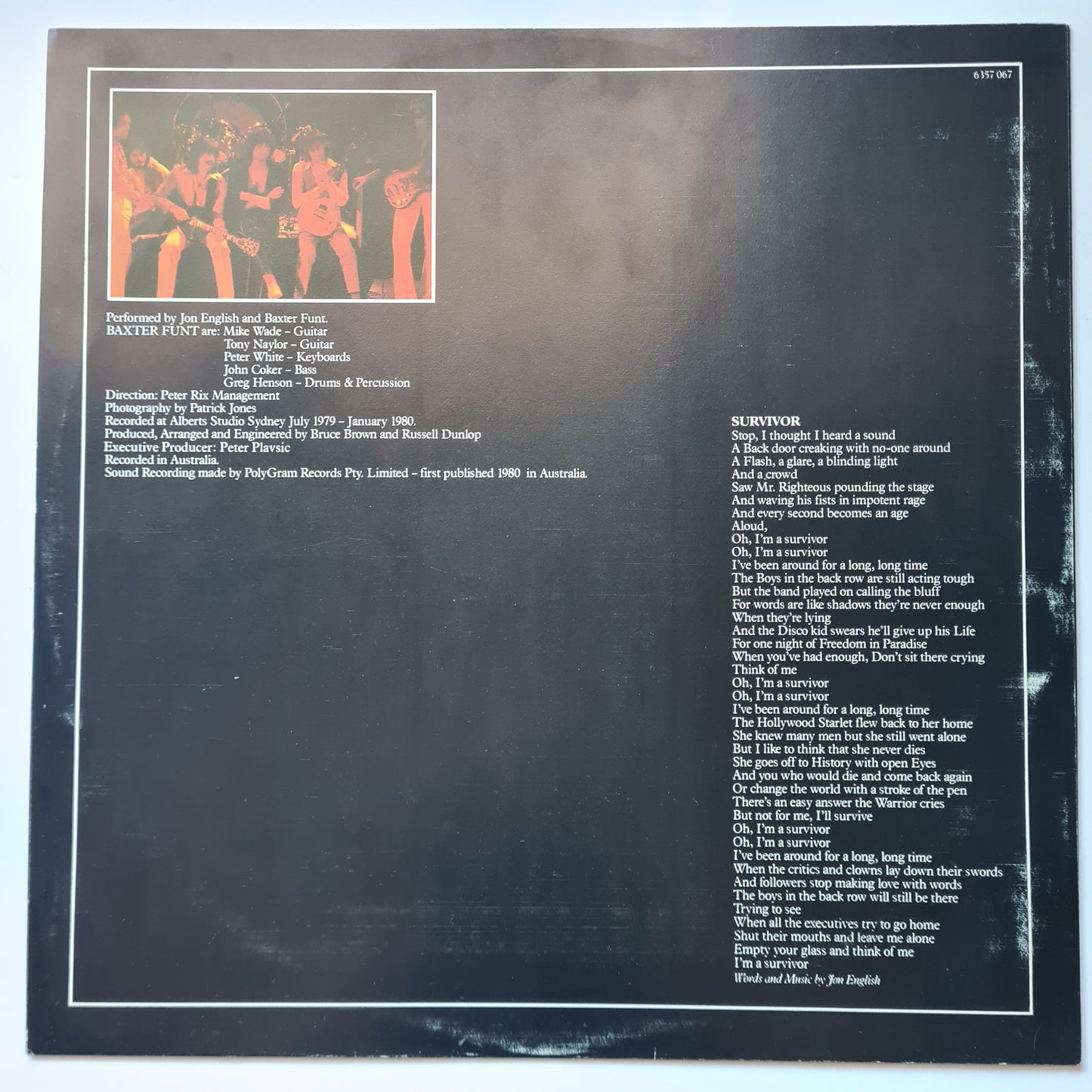 Jon English – Calm Before The Storm - 1980 - Vinyl Record LP (Excellent) - Sound Hound Records