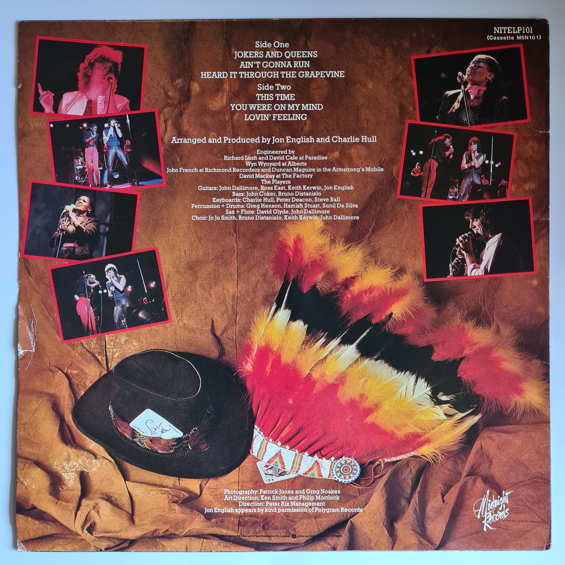 Jon English & Marcia Hines – Jokers And Queens - 1982 - Vinyl Record LP - Sound Hound Records