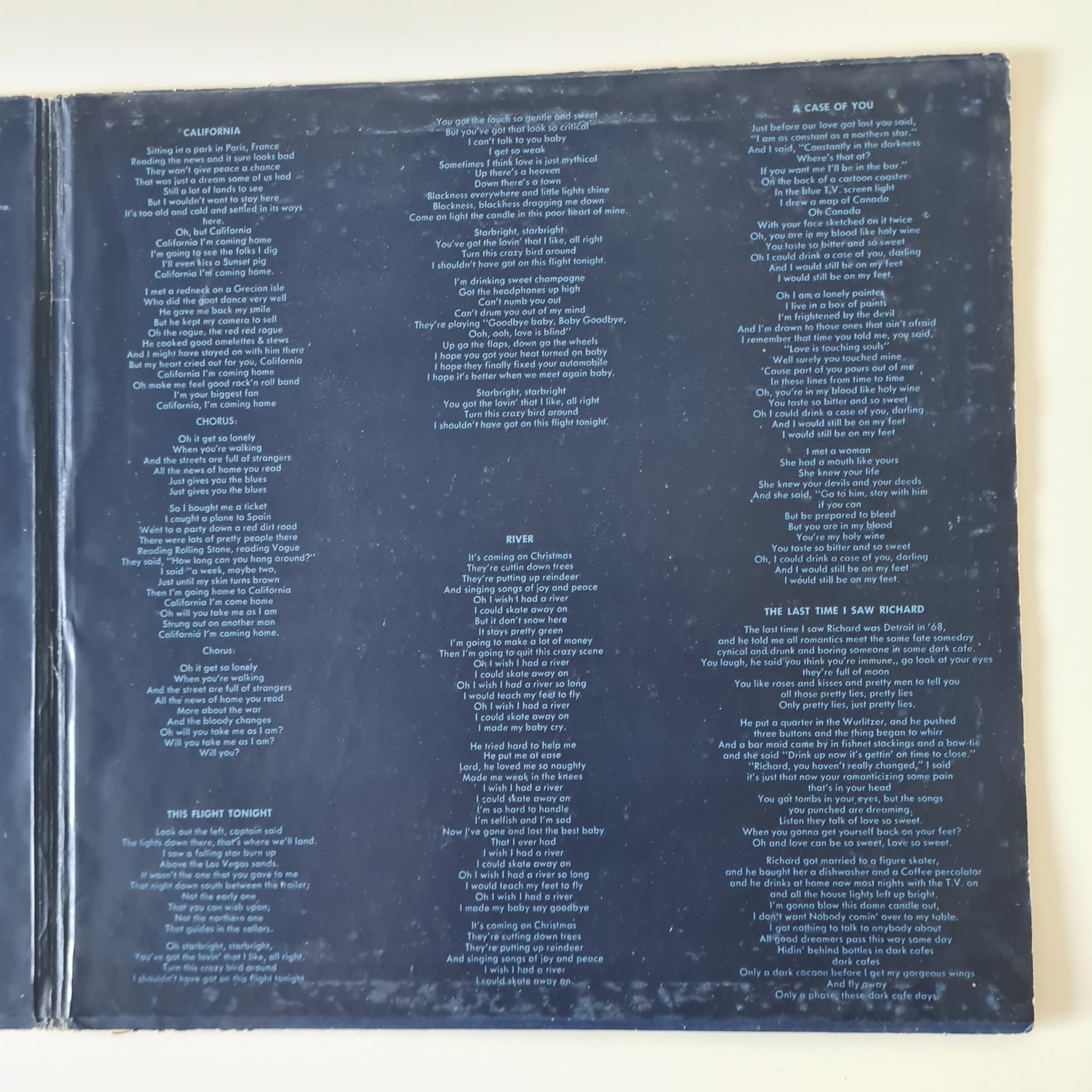 Joni Mitchell – Blue - 1971 (Original USA Pressing) - Vinyl Record LP (Gatefold Cover) - Sound Hound Records
