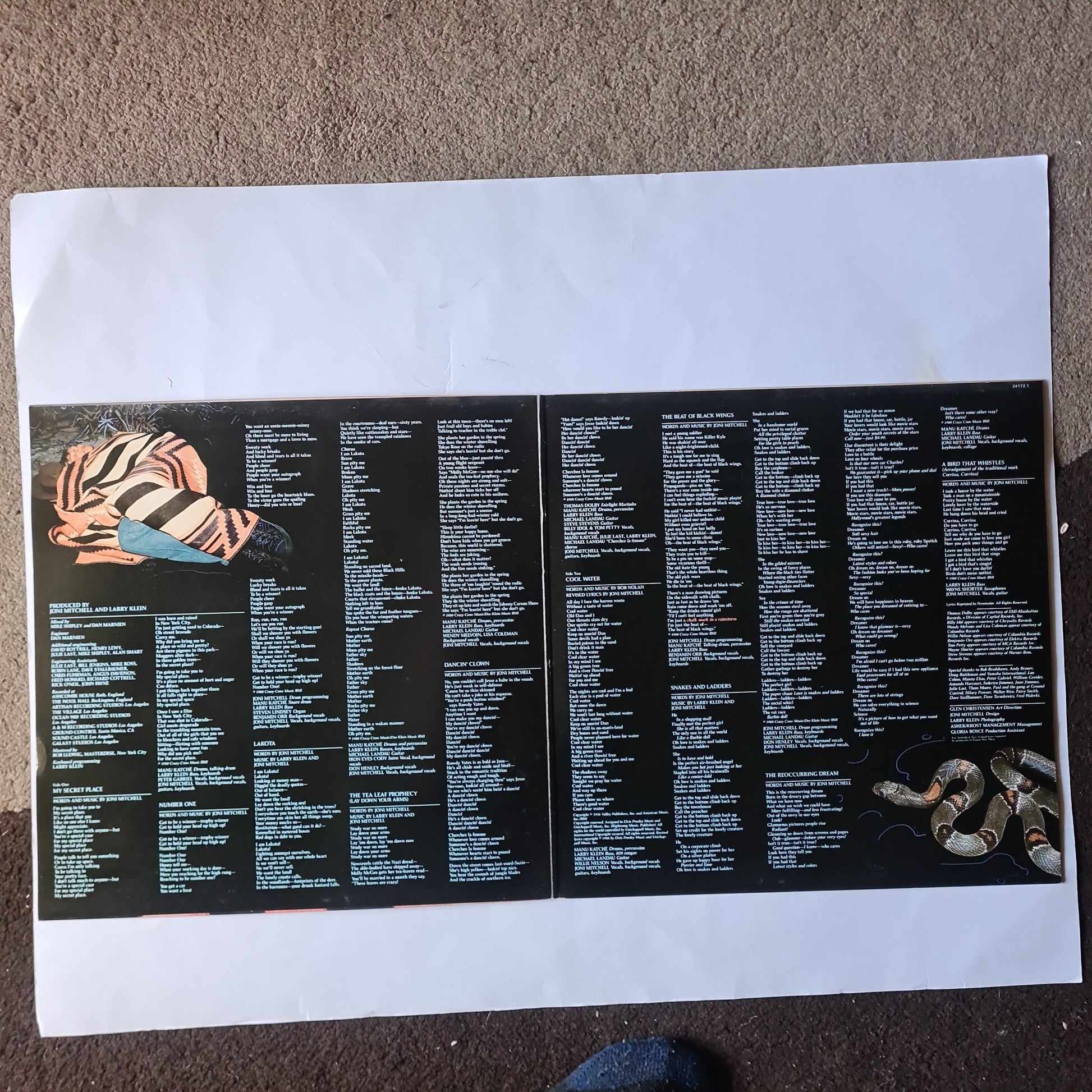 Joni Mitchell – Chalk Mark In a Rain Storm - 1988 (Gatefold) - Vinyl Record LP - Sound Hound Records