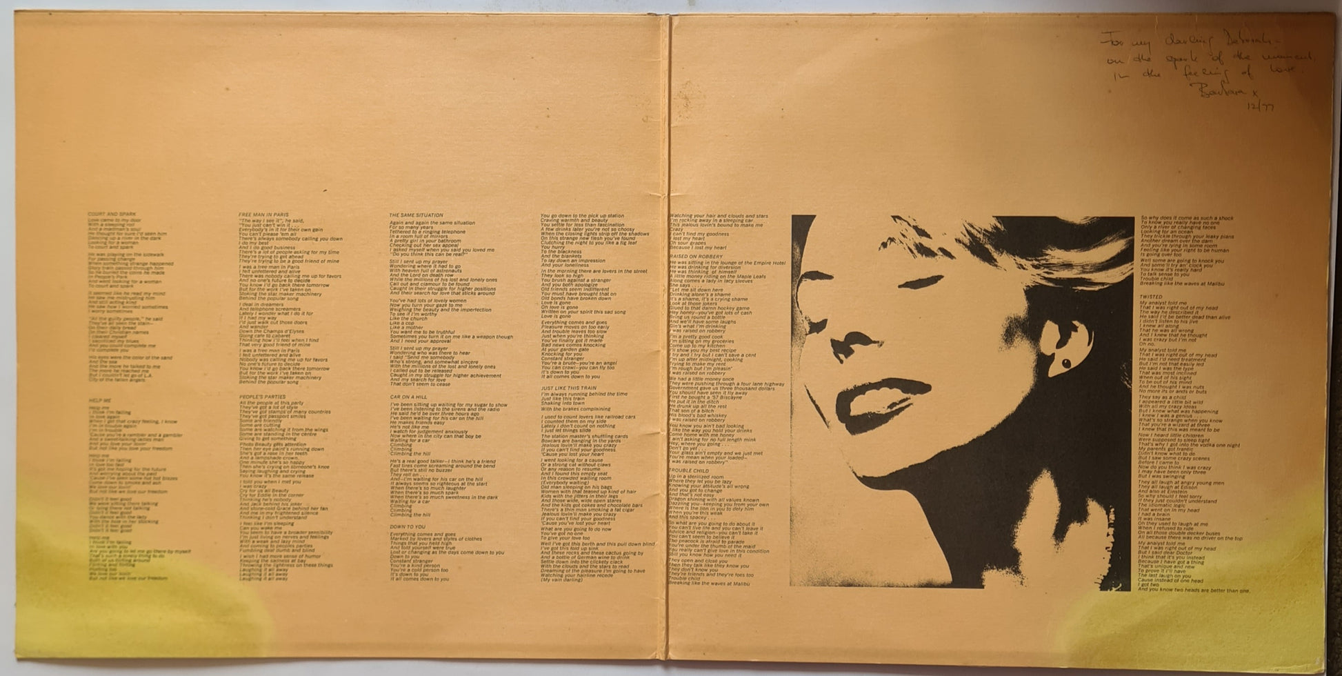 Joni Mitchell – Court & Spark - 1974 (Gatefold)- Vinyl Record LP - Sound Hound Records