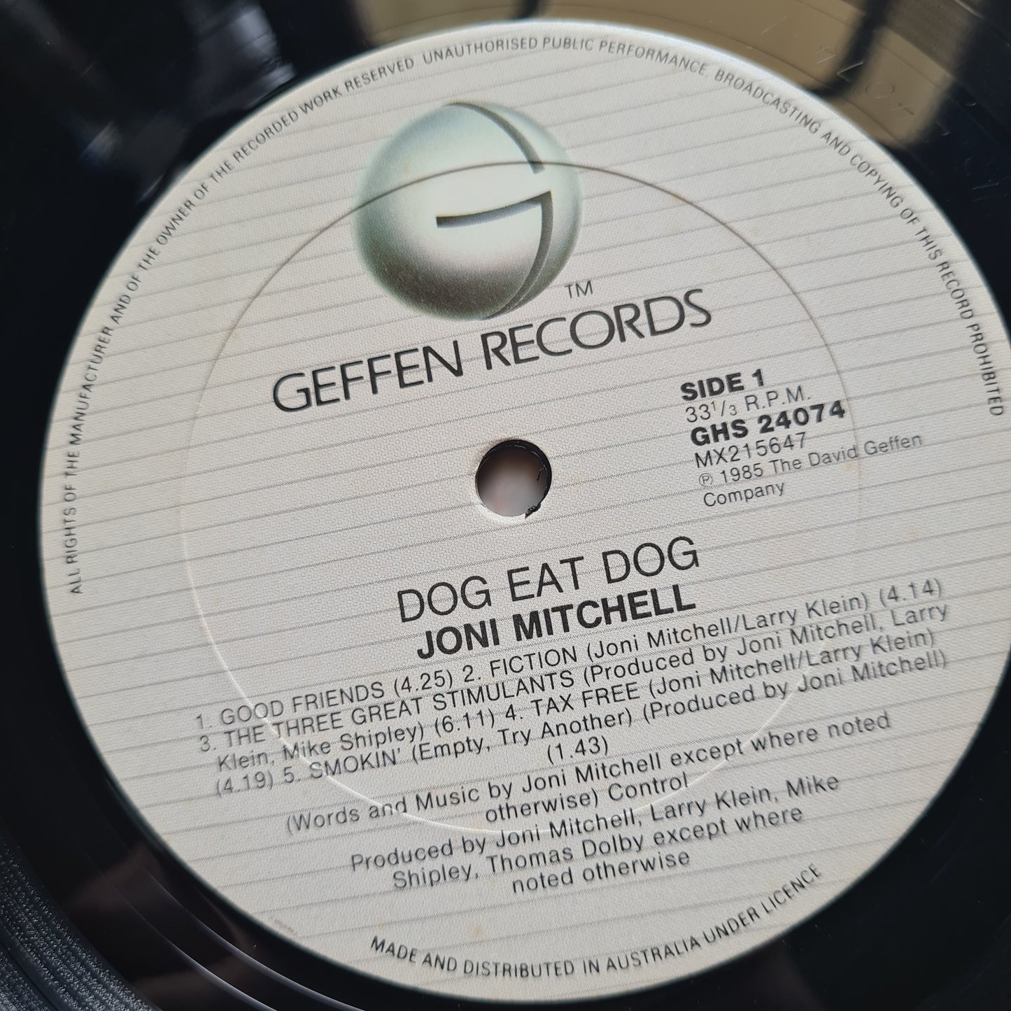 Joni Mitchell – Dog Eat Dog - 1985 (Gatefold) - Vinyl Record LP - Sound Hound Records