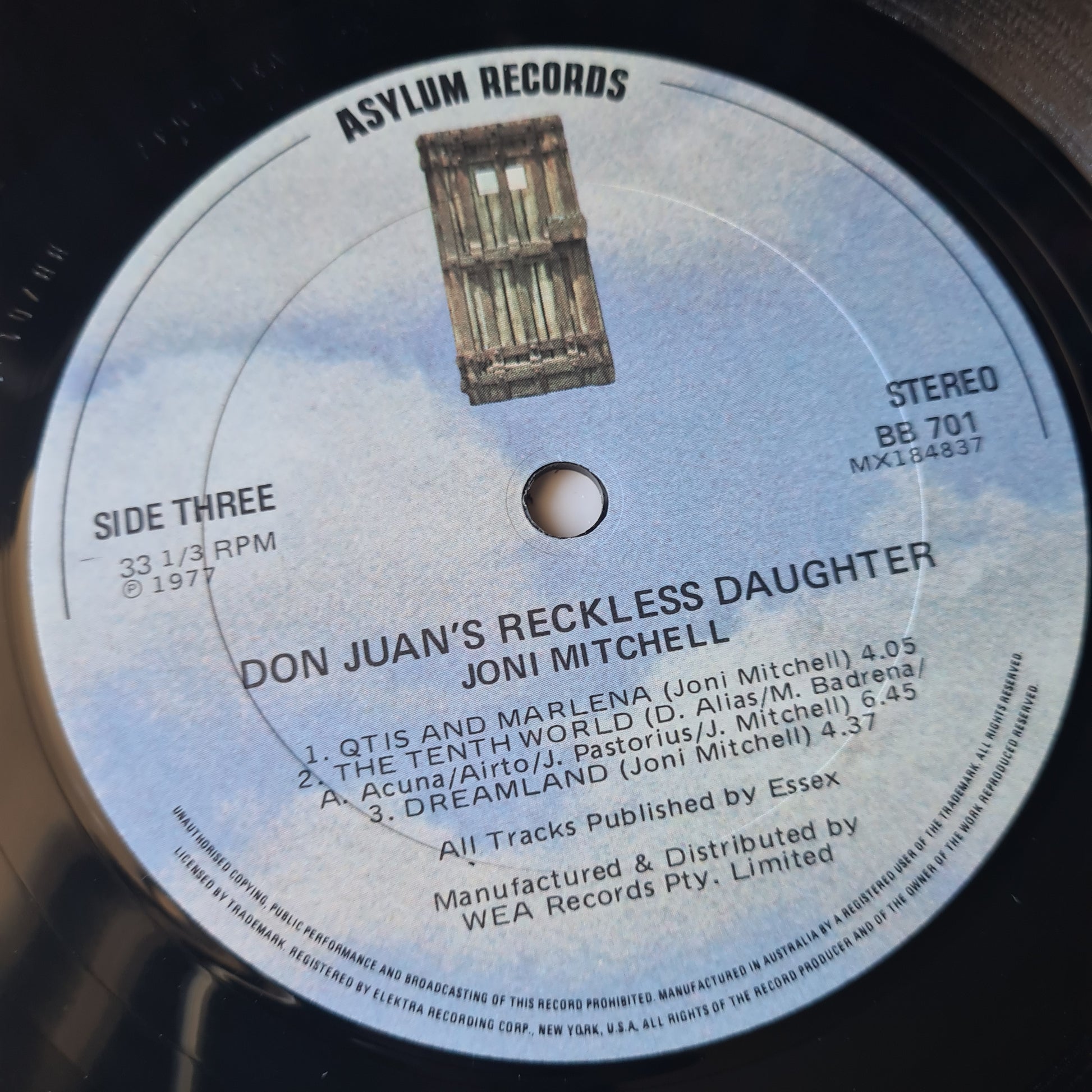 Joni Mitchell – Don Juan's Reckless Daughter - 1977 (Australian pressing) - Vinyl Record 2LP - Sound Hound Records