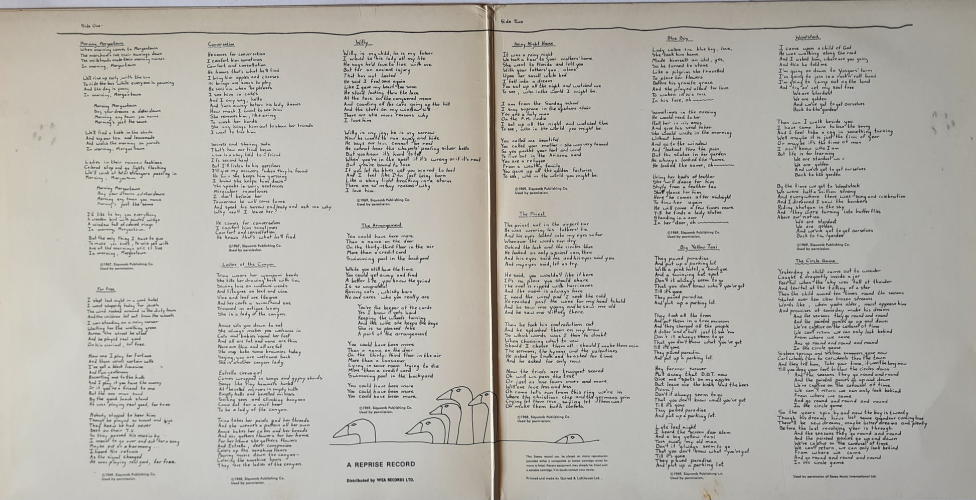 Joni Mitchell  – Ladies Of The Canyon - 1970 (1973 UK Pressing) - Vinyl Record LP (EX) - Sound Hound Records