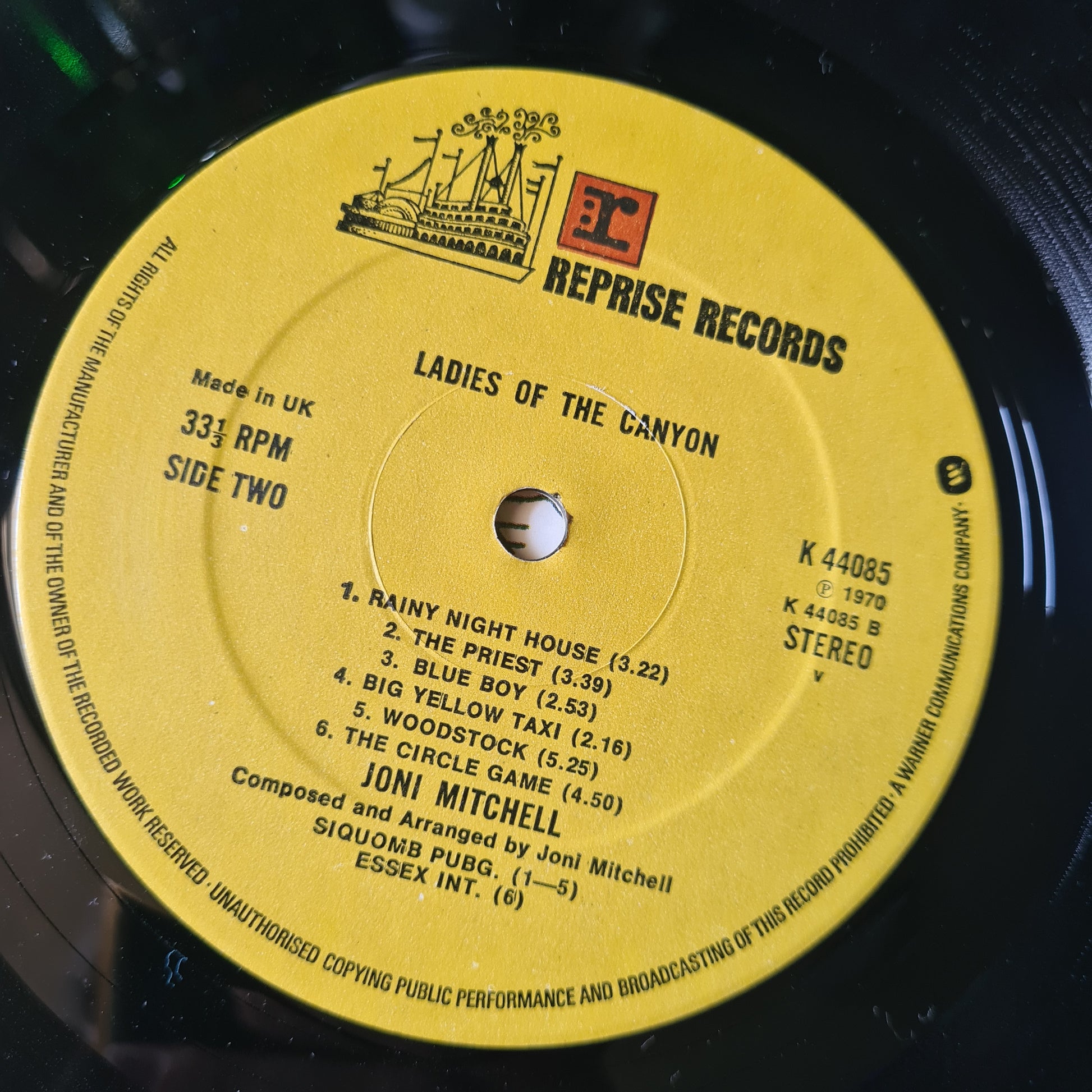Joni Mitchell  – Ladies Of The Canyon - 1970 (1973 UK Pressing) - Vinyl Record LP (EX) - Sound Hound Records