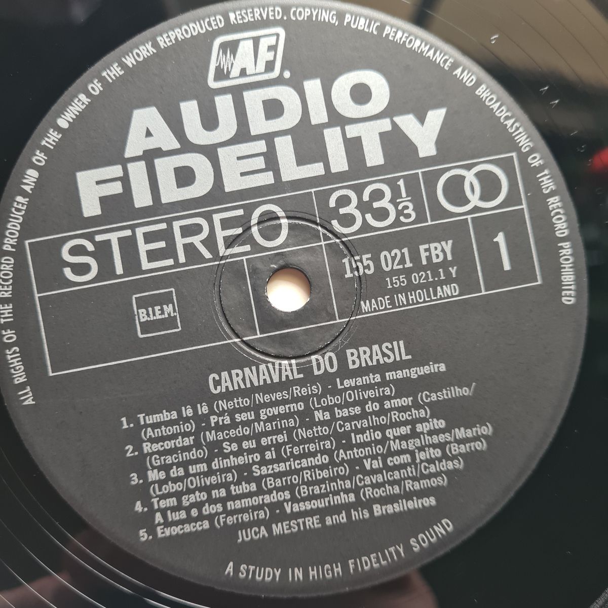 Juca Mestre And His Brasileiros – Carnaval Do Brasil - 1963 - Vinyl Record LP 🇧🇷