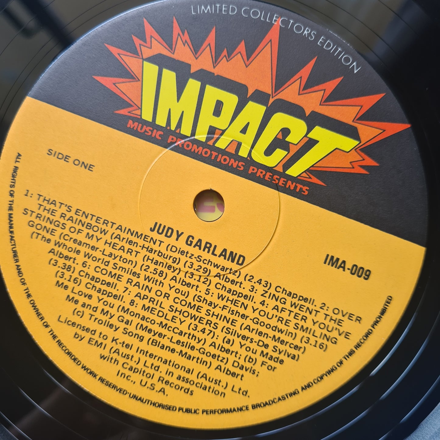 Judy Garland  – 18 Original Hits - 1970's MONO Australian Pressing - Vinyl Record LP - Sound Hound Records