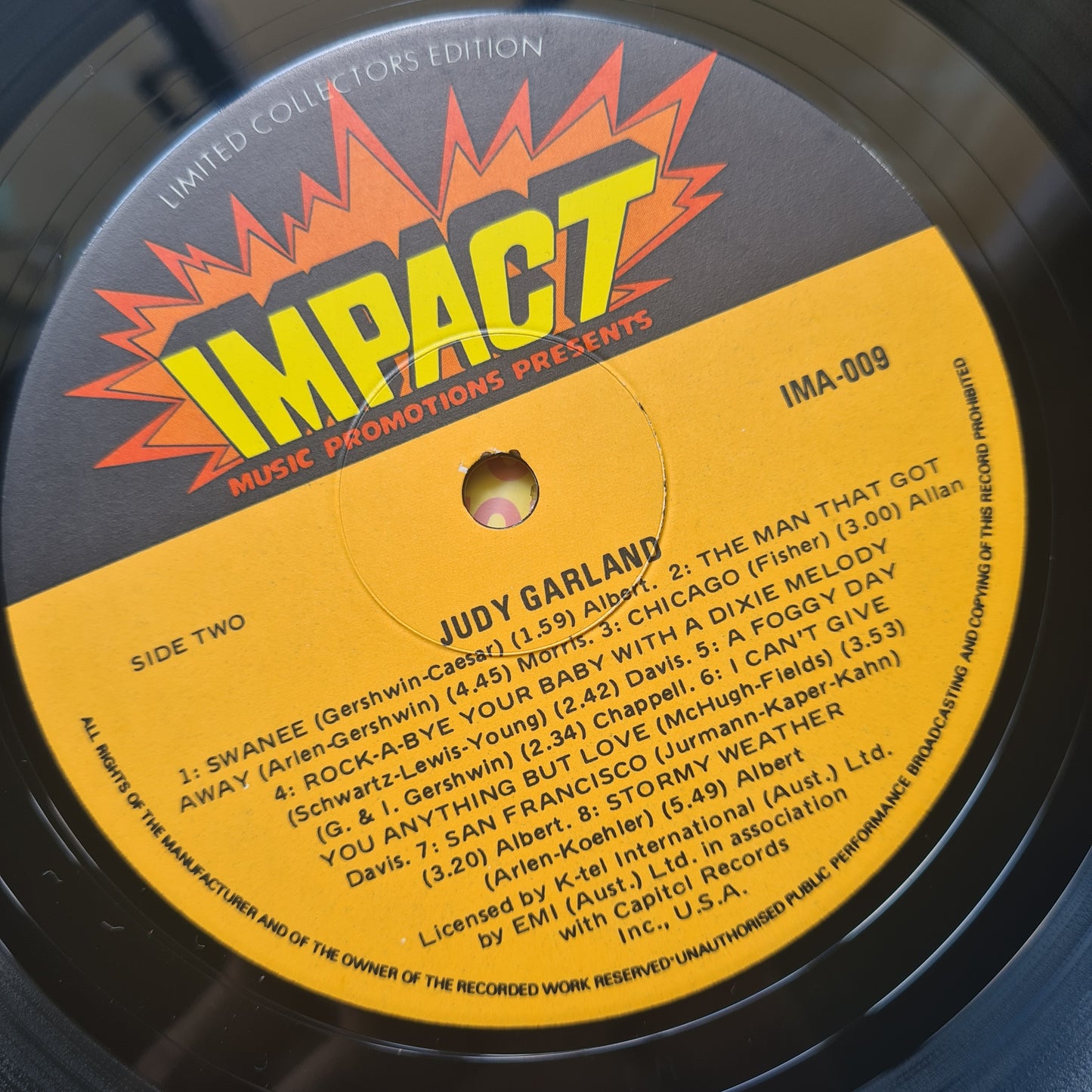 Judy Garland  – 18 Original Hits - 1970's MONO Australian Pressing - Vinyl Record LP - Sound Hound Records