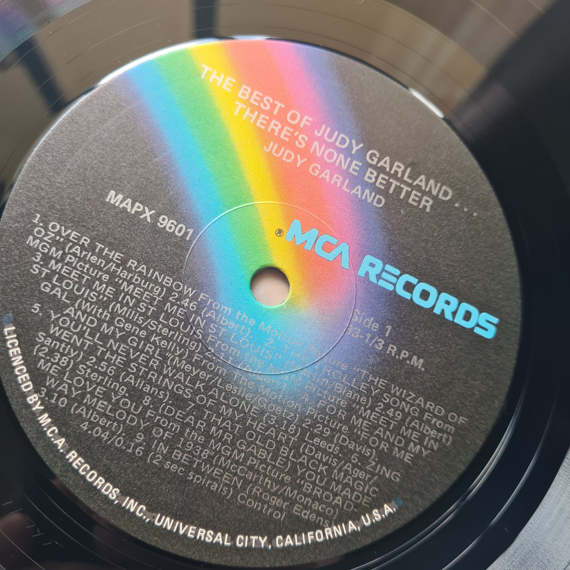 Judy Garland  – The Best Of Judy Garland... There's None Better!  - 1980 - Vinyl Record LP - Sound Hound Records