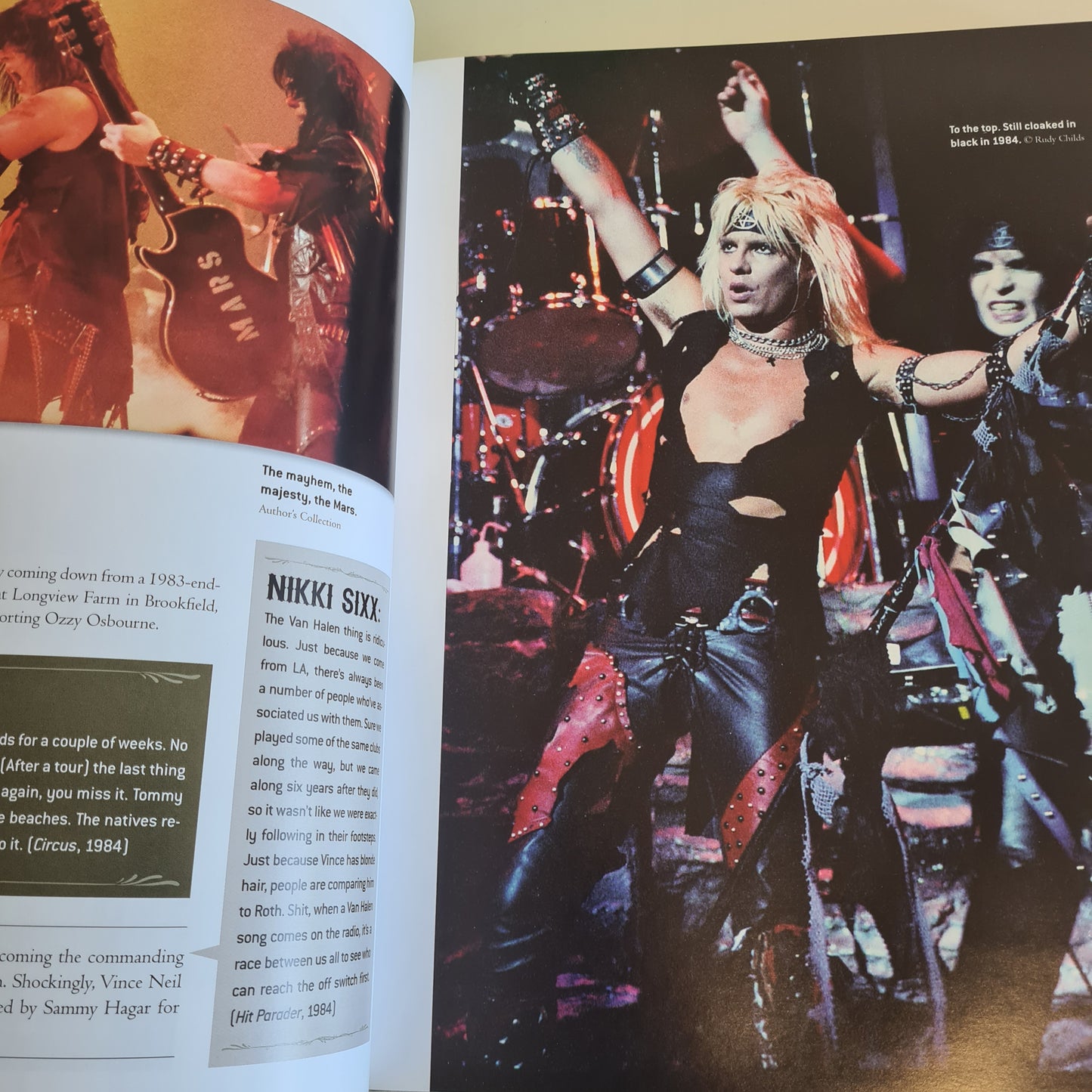 KICKSTART MY HEART - A MOTLEY CRUE DAY BY DAY - HARDCOVER BOOK - GLAM ROCK - Sound Hound Records
