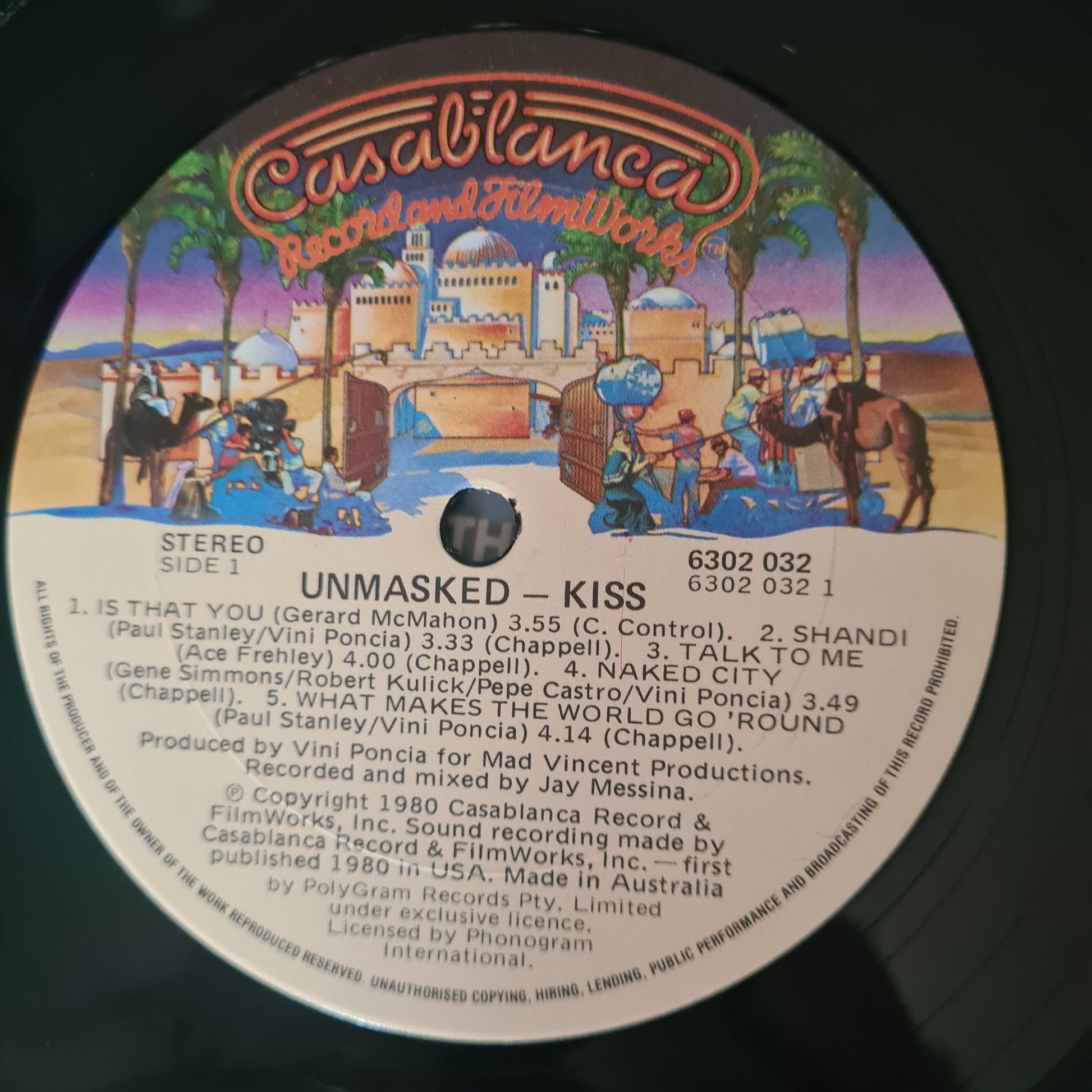KISS - Unmasked - 1980 (Australian Pressing with Poster & KISS Army Form) - *RARE* Vinyl Record LP - Sound Hound Records