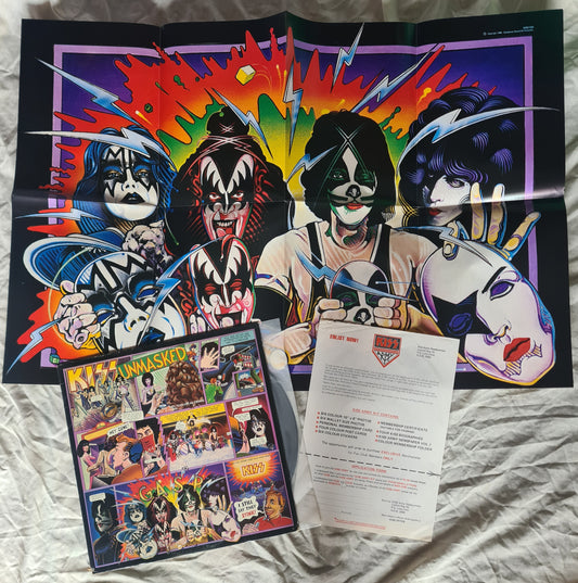 KISS - Unmasked - 1980 (Australian Pressing with Poster & KISS Army Form) - *RARE* Vinyl Record LP - Sound Hound Records