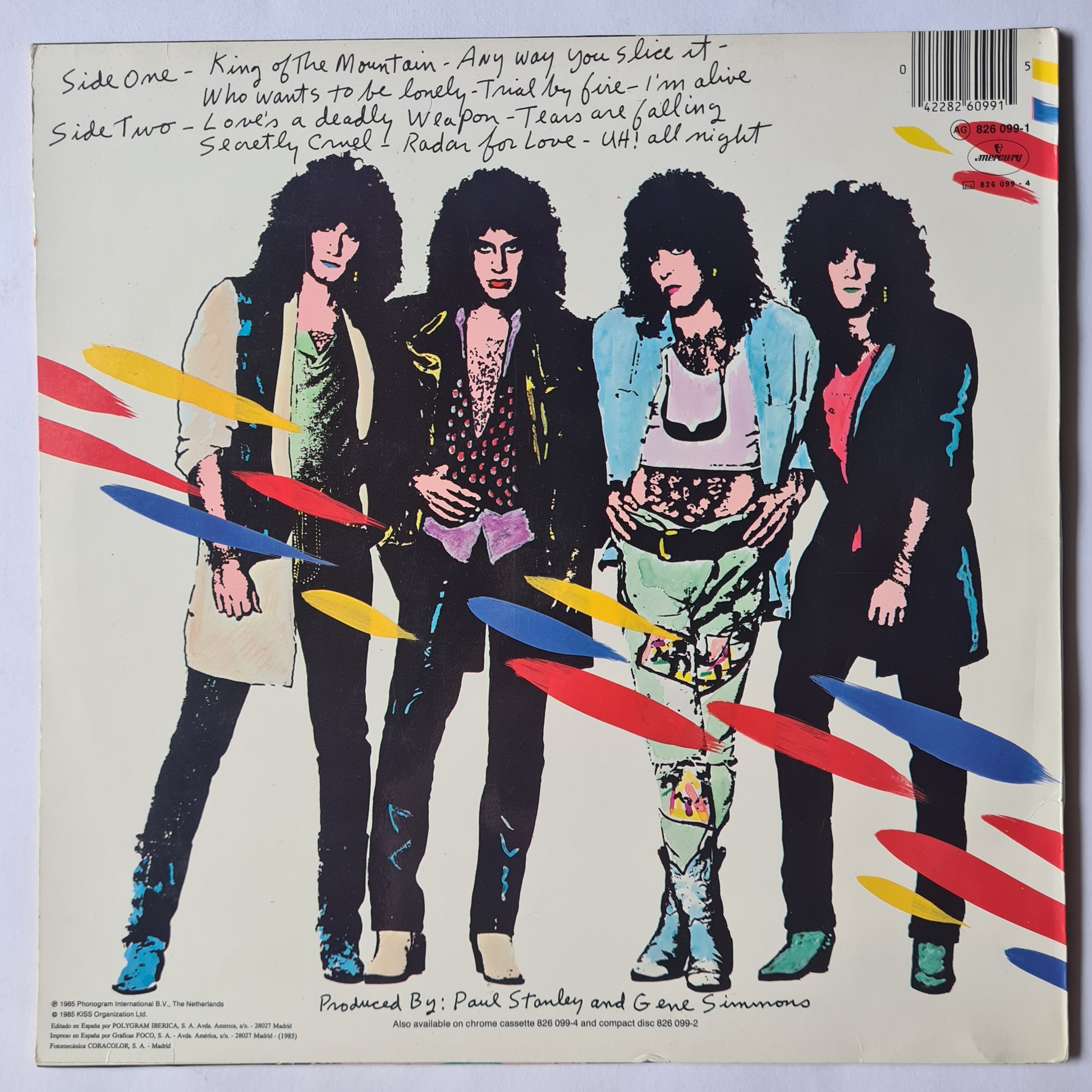 KISS – Asylum - 1985 (Spanish Pressing) - Vinyl Record LP - Sound Hound Records