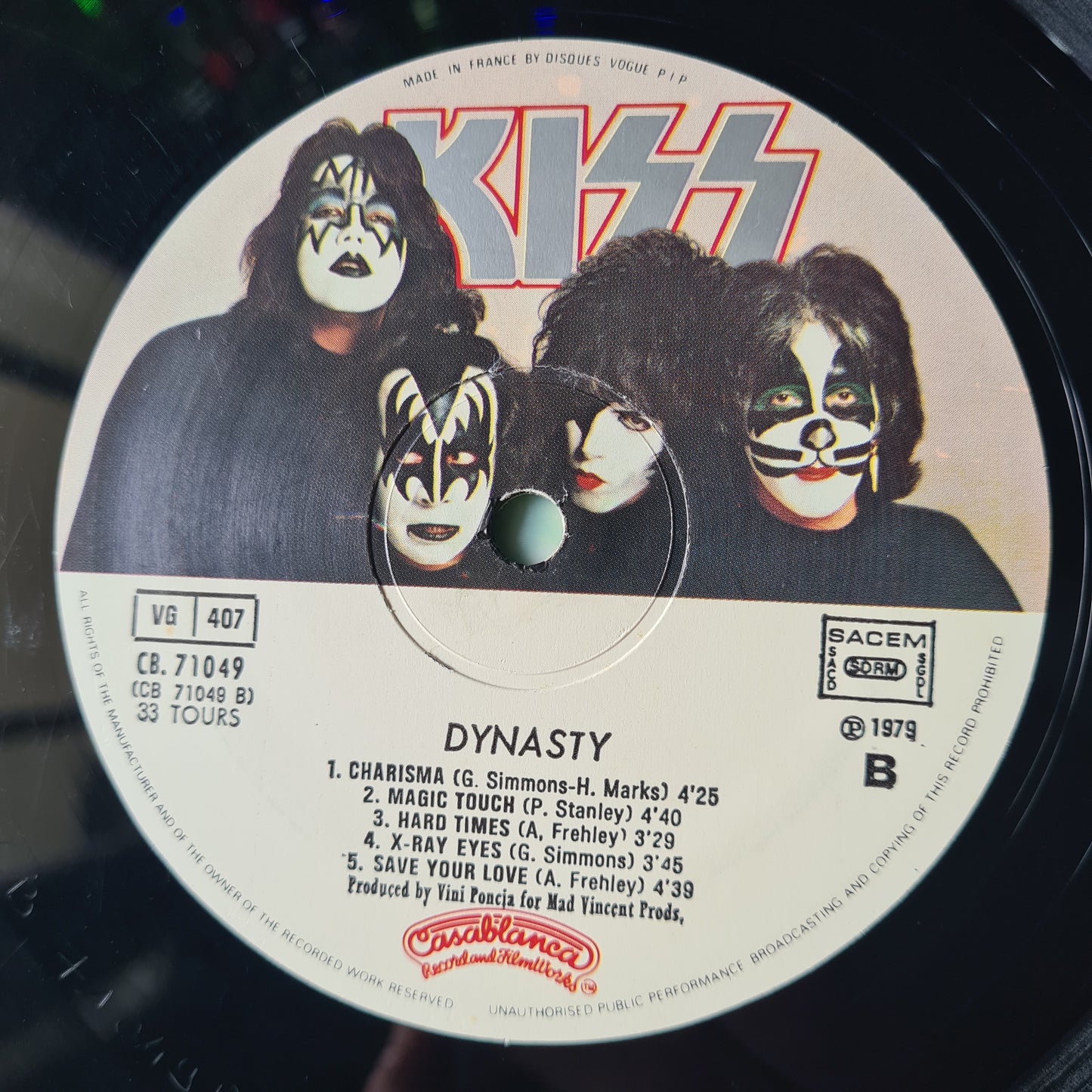 KISS – Dynasty - 1979 - (French Pressing) Vinyl Record LP - Sound Hound Records