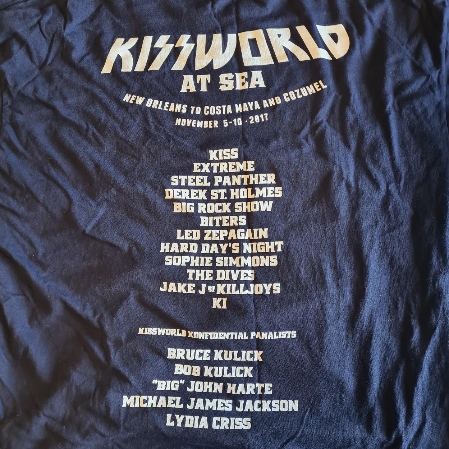 KISS | KISS Kruise VII: KISS World at Sea 2017 | Size XXL T-Shirt - Sound Hound Records