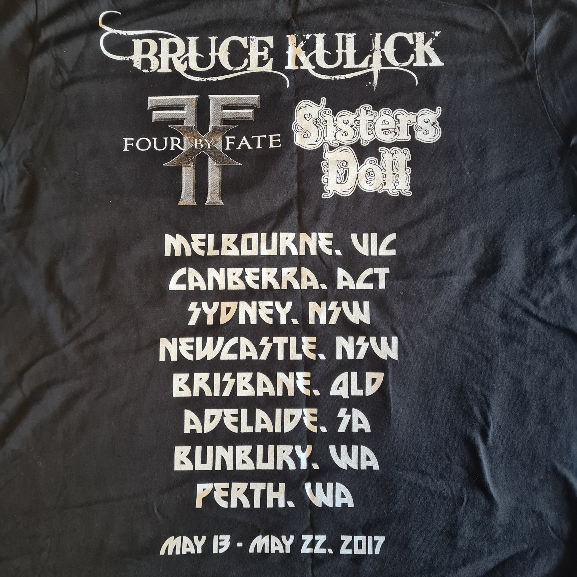 KISS Konvention: Thunder Down Under - Australia 2017: Bruce Kulick, Sisters Doll, etc | Size Large T-Shirt - Sound Hound Records