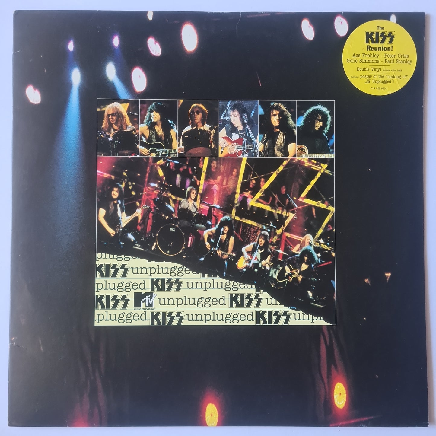 KISS – MTV Unplugged- 1996 (Original USA Pressing) - Vinyl Record 2LP - Sound Hound Records