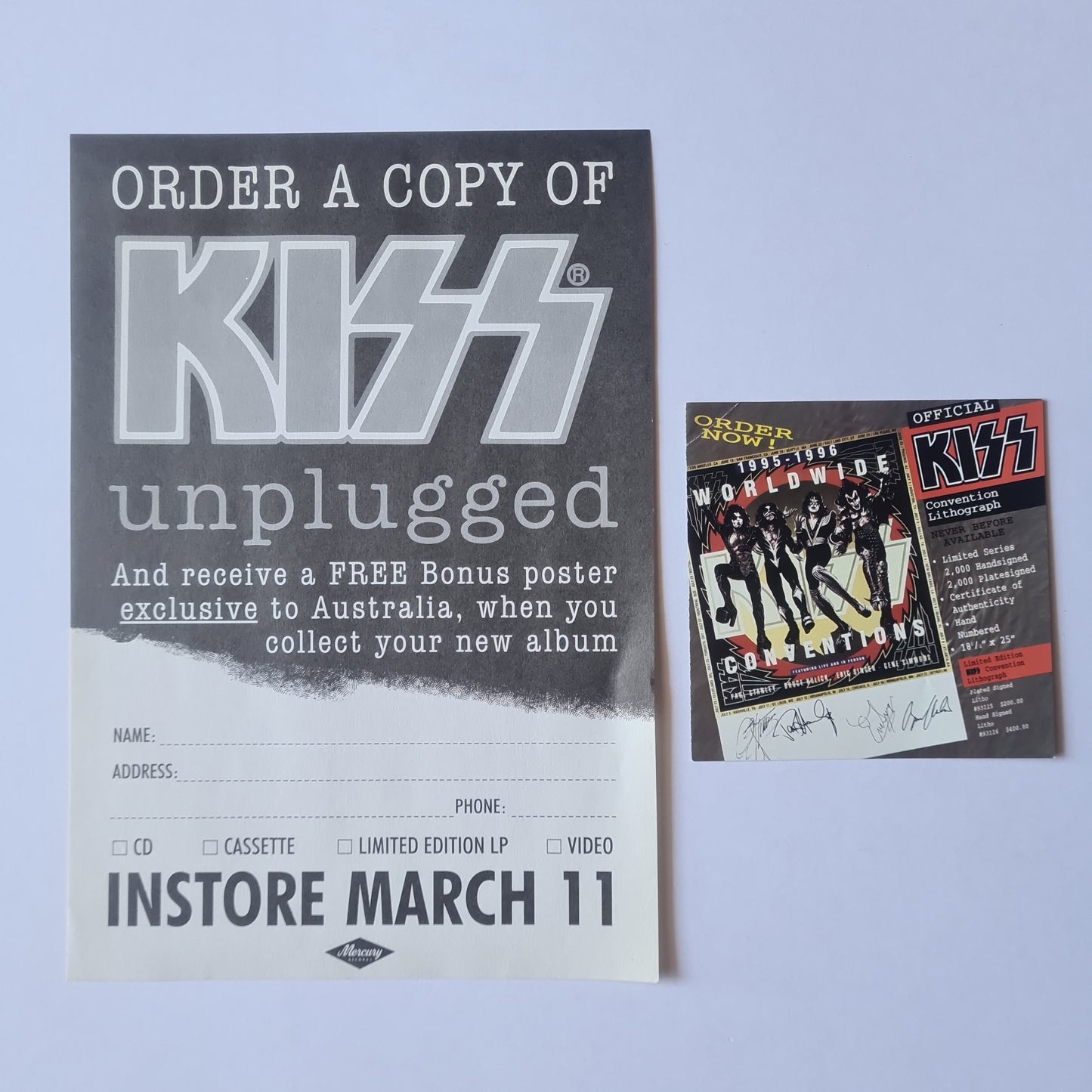 KISS – MTV Unplugged- 1996 (Original USA Pressing) - Vinyl Record 2LP - Sound Hound Records