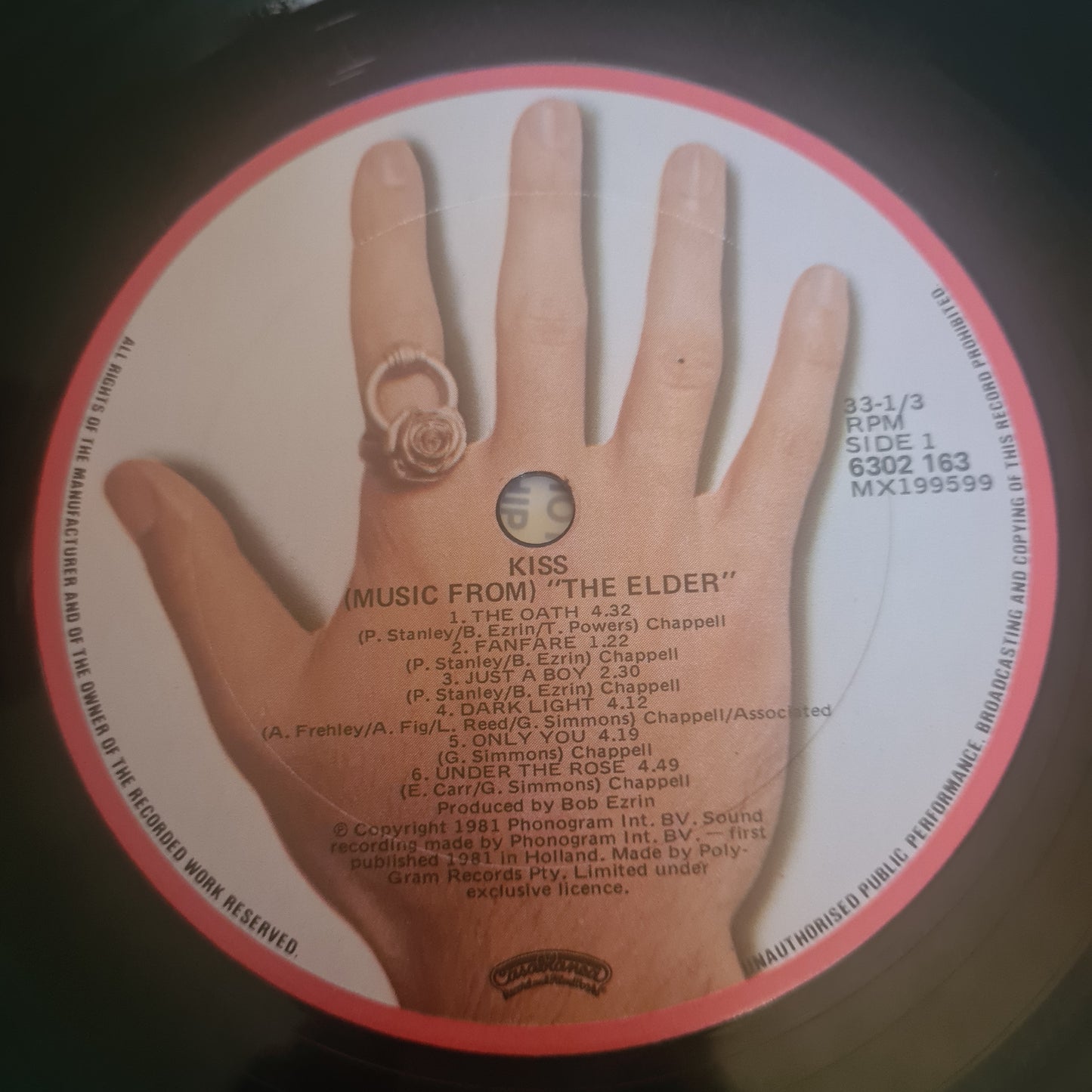 KISS – Music From The Elder - 1981 (Australian Pressing- with picture insert & KISS Army form)- Vinyl Record LP - Sound Hound Records
