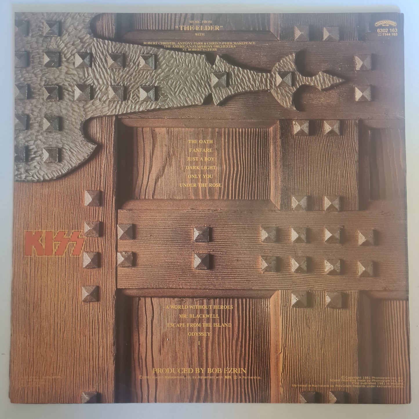 KISS – Music From The Elder - 1981 (Australian Pressing- with picture insert & KISS Army form)- Vinyl Record LP - Sound Hound Records