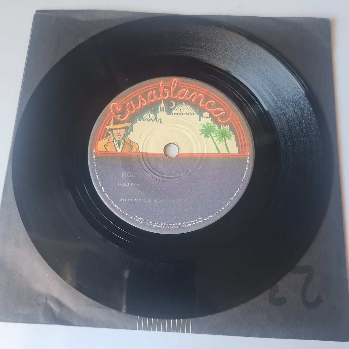 KISS – Rock & Roll All Nite - 1975 (Australian Pressing) Vinyl Record 7" Single - 45 RPM - Sound Hound Records