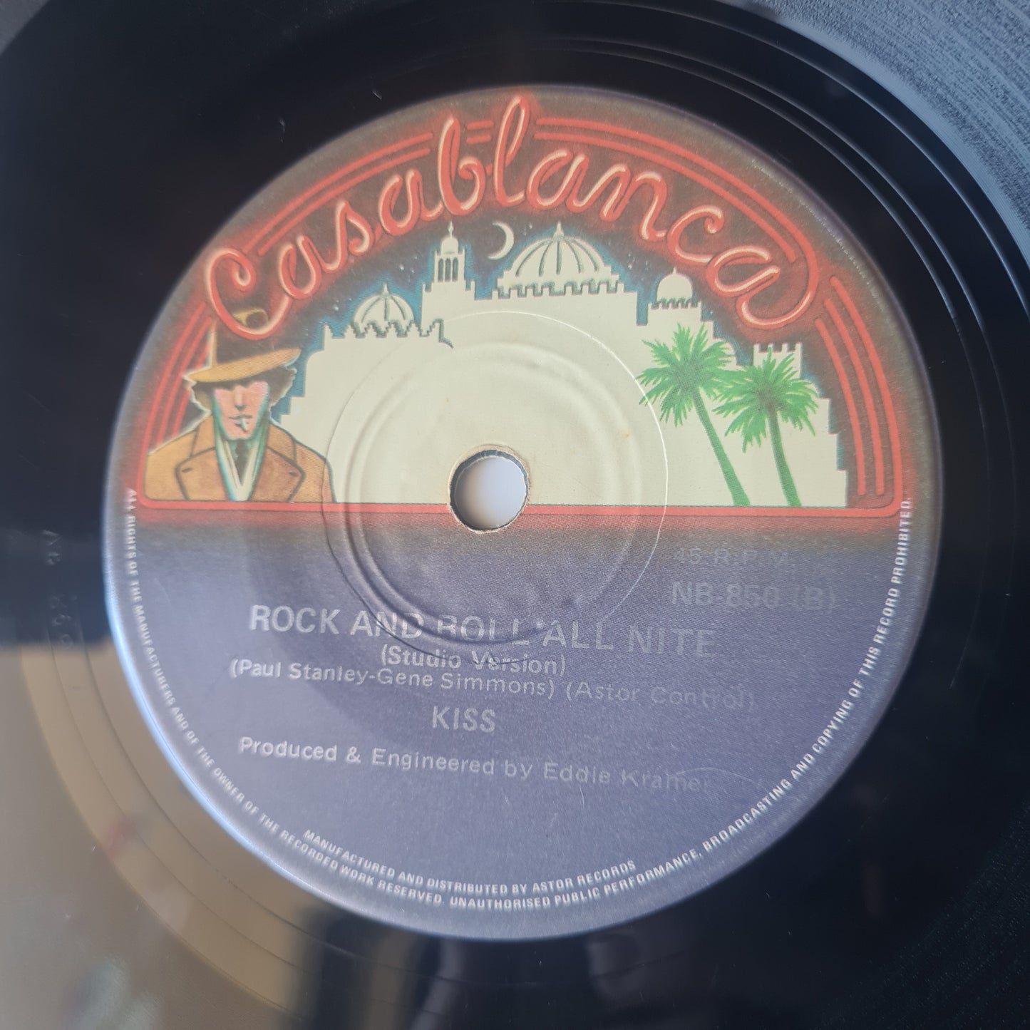 KISS – Rock & Roll All Nite - 1975 (Australian Pressing) Vinyl Record 7" Single - 45 RPM - Sound Hound Records