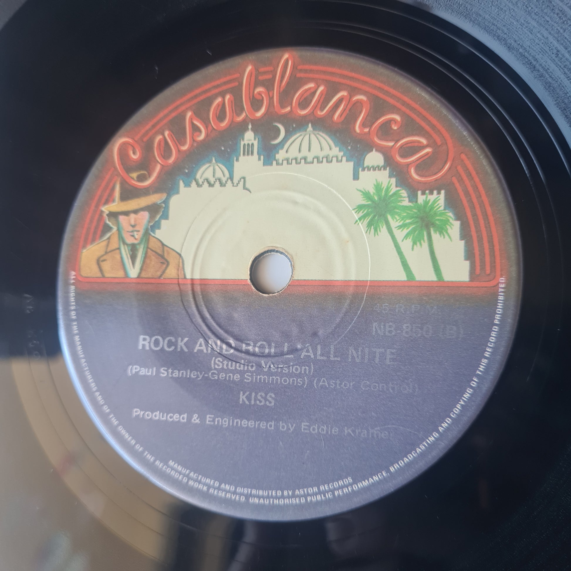 KISS – Rock & Roll All Nite - 1975 (Australian Pressing) Vinyl Record 7" Single - 45 RPM - Sound Hound Records